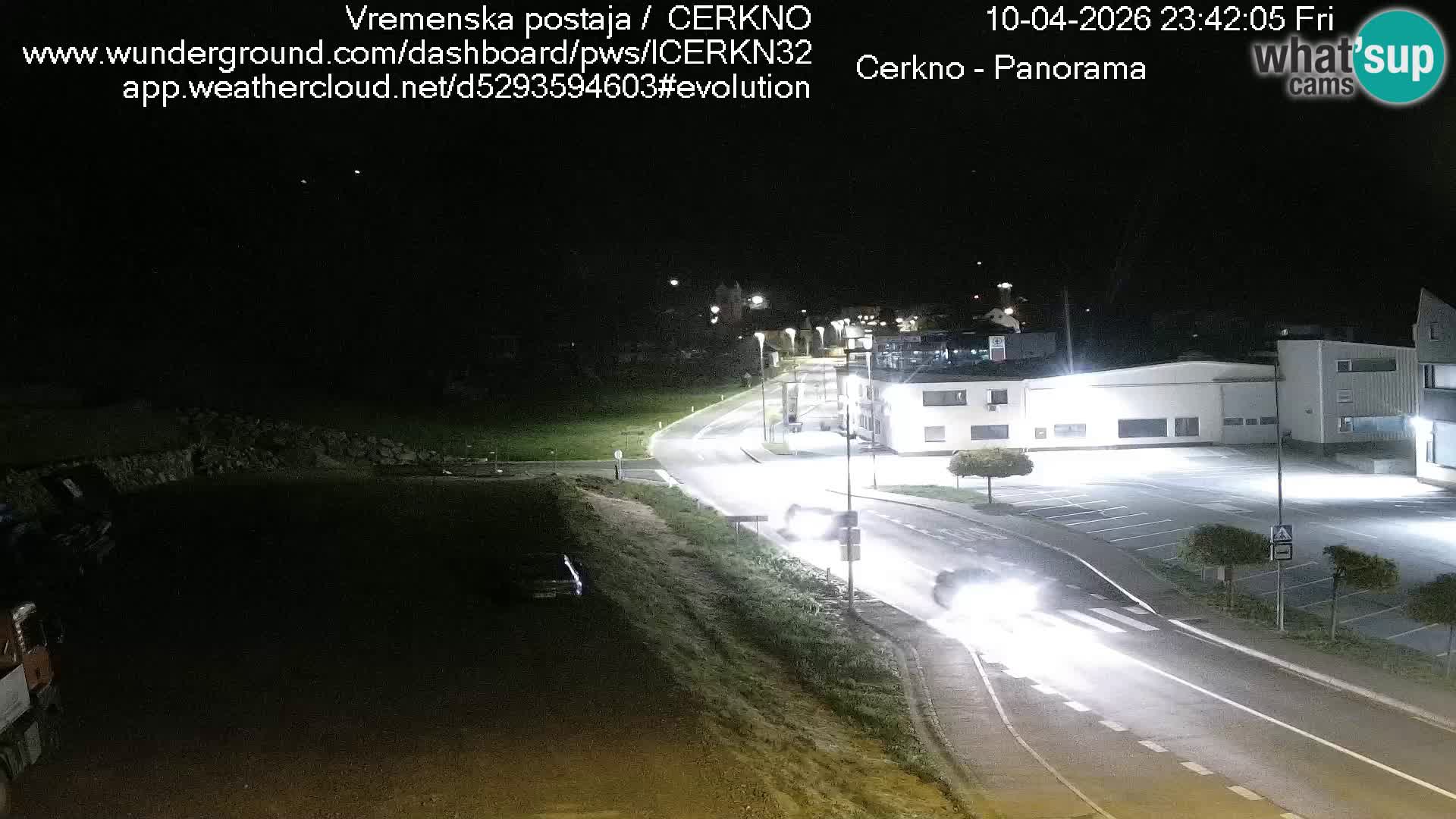 Cerkno city entrance Live Webcam