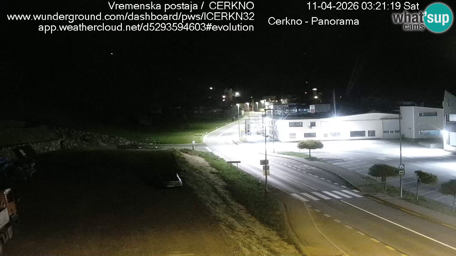 Webcam en direct – Entrée de la ville de Cerkno