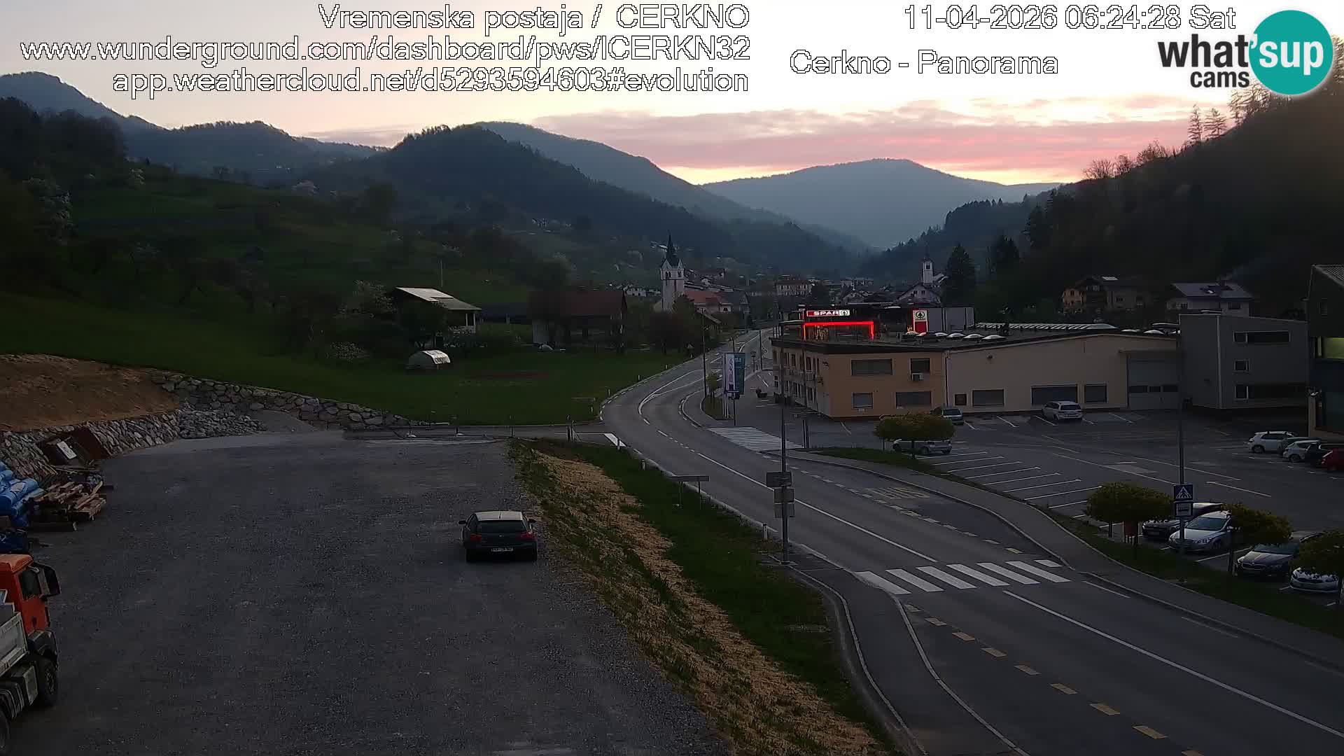 Cerkno ulaz u grad – Kamera uživo