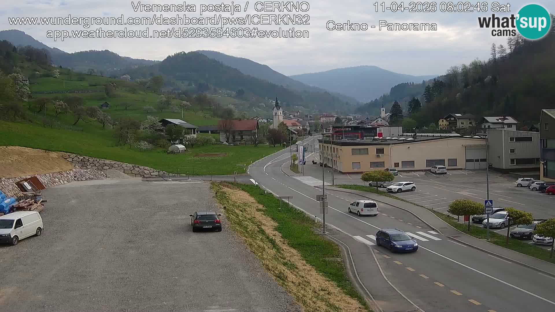 Cerkno ulaz u grad – Kamera uživo