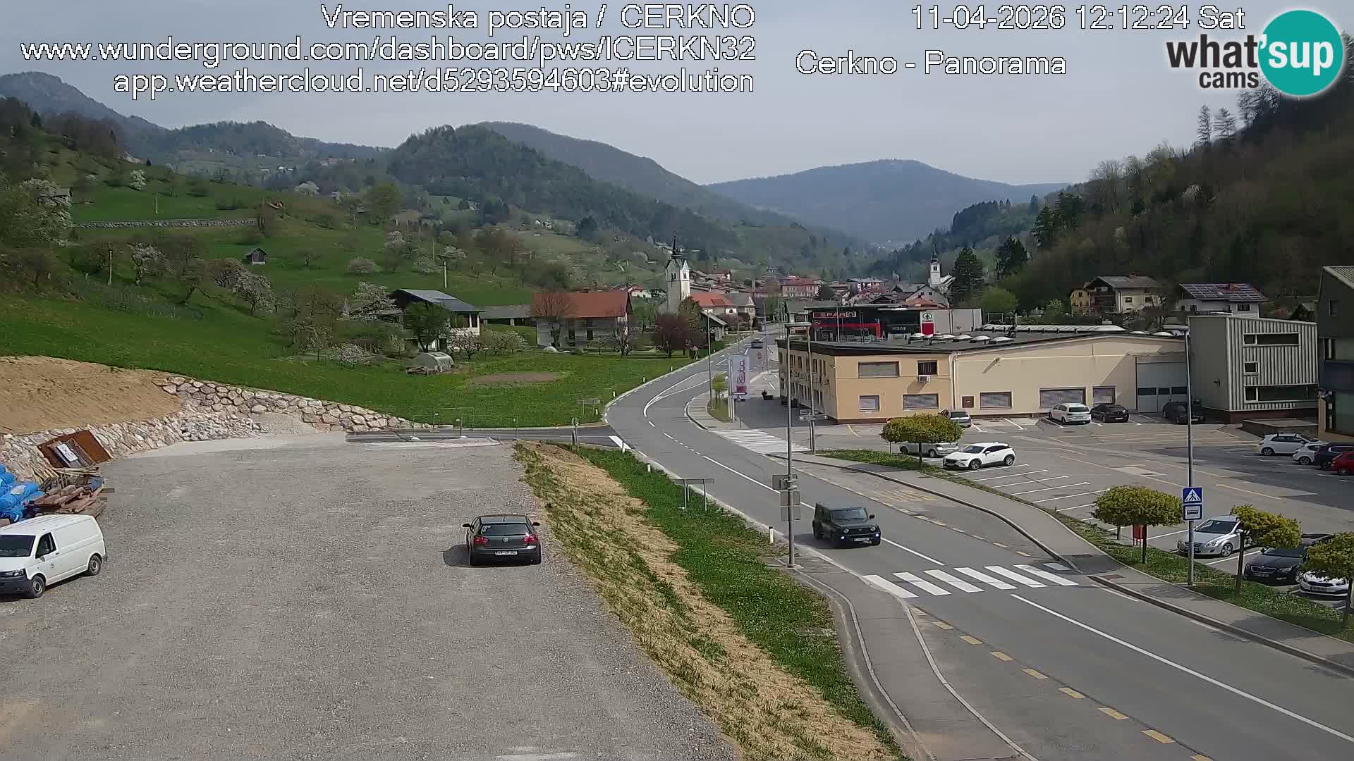Cerkno ulaz u grad – Kamera uživo