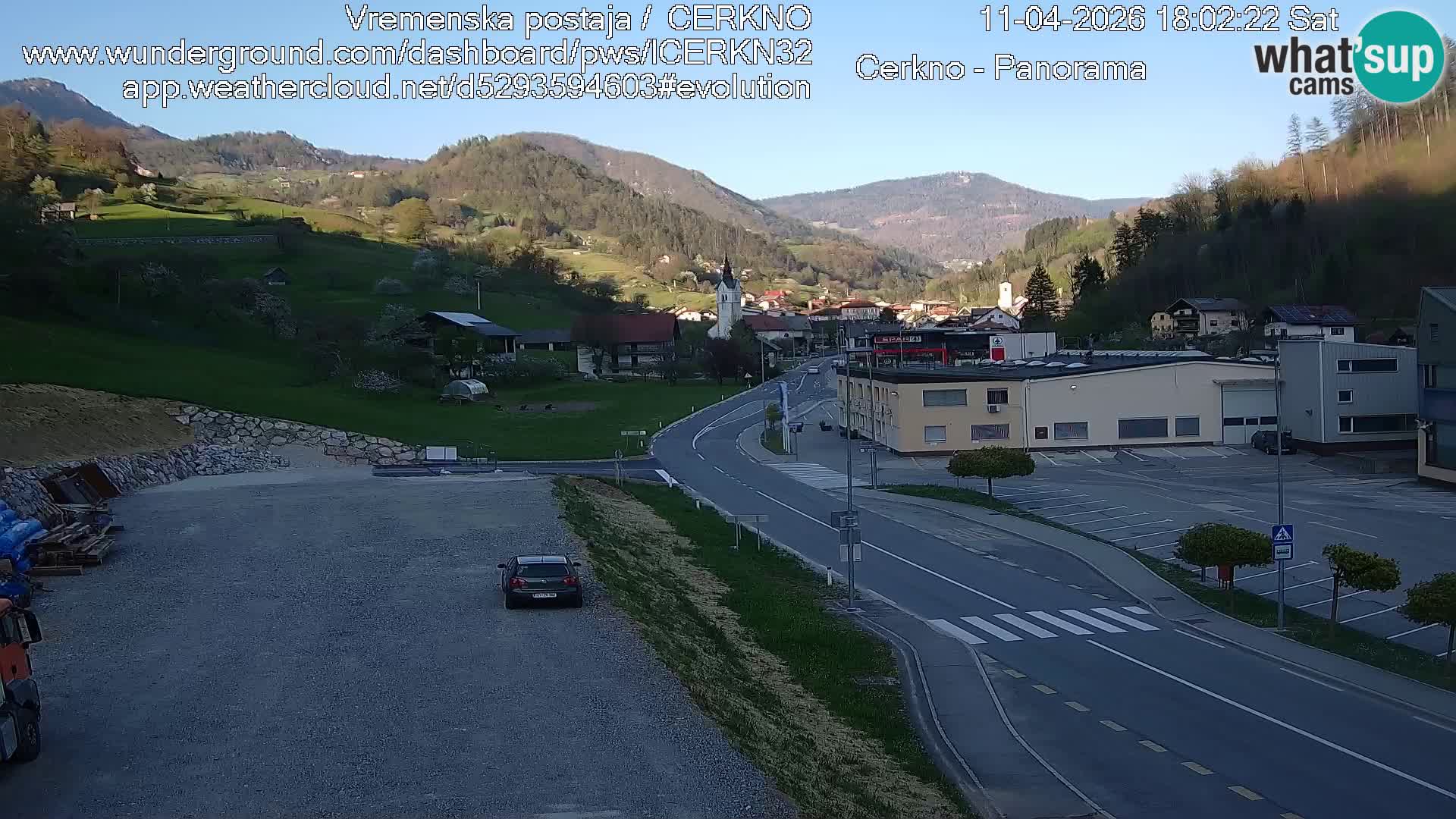 Cerkno Stadteingang Live-Webcam