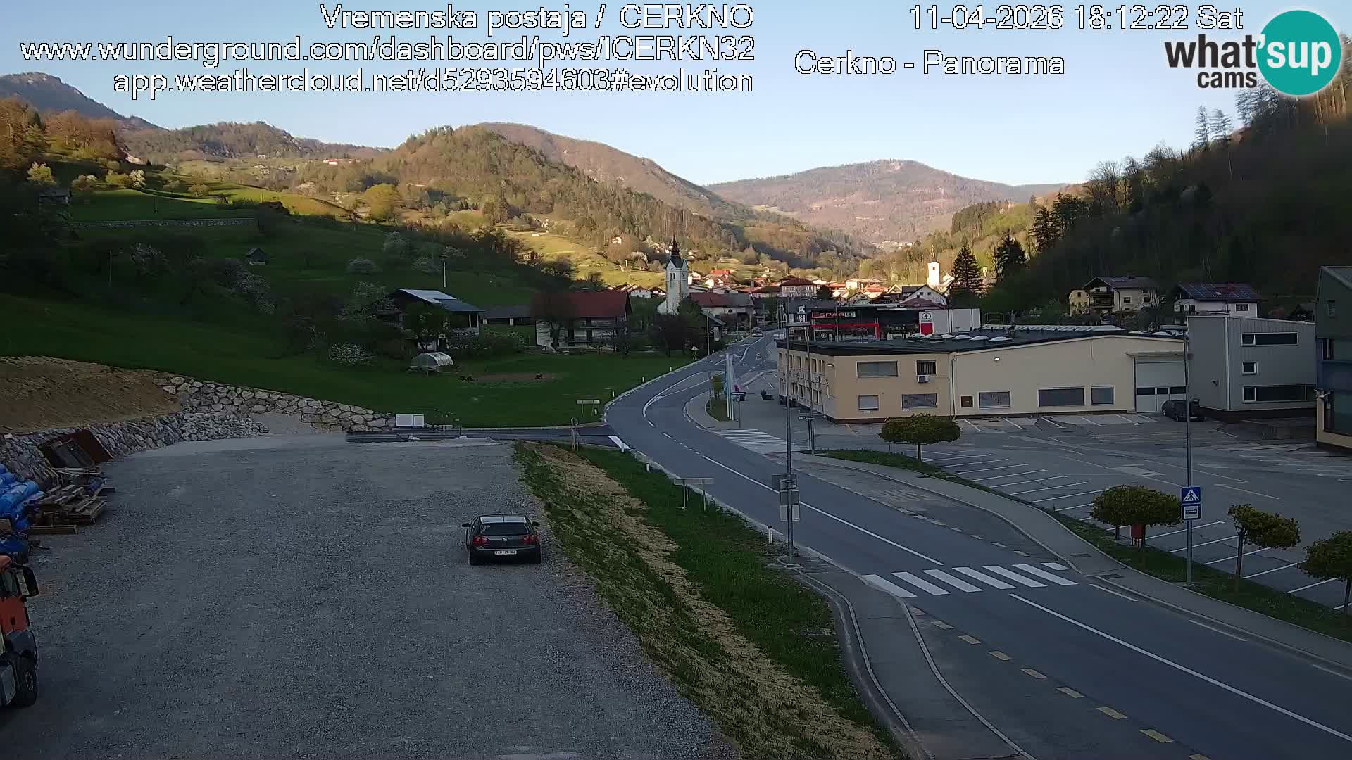 Cerkno ulaz u grad – Kamera uživo
