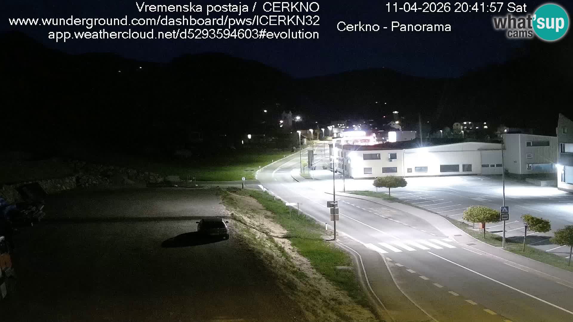 Webcam en direct – Entrée de la ville de Cerkno