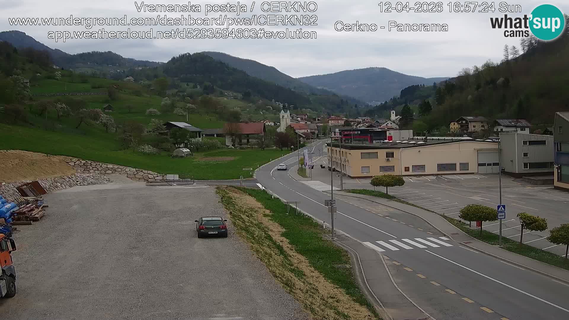 Cerkno ulaz u grad – Kamera uživo