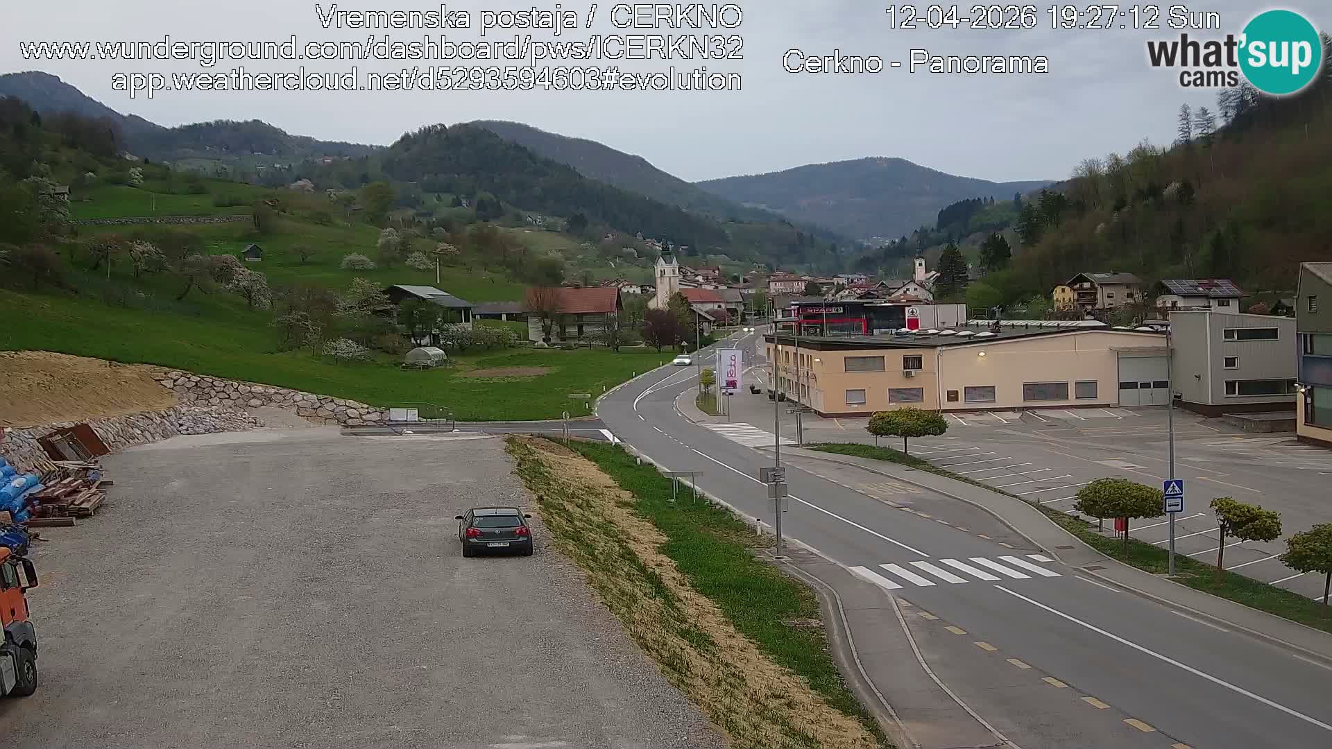 Cerkno ulaz u grad – Kamera uživo