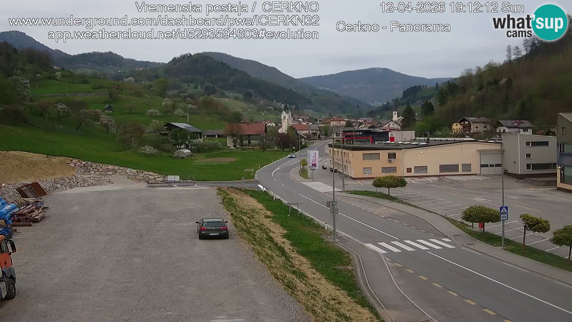 Cerkno ulaz u grad – Kamera uživo