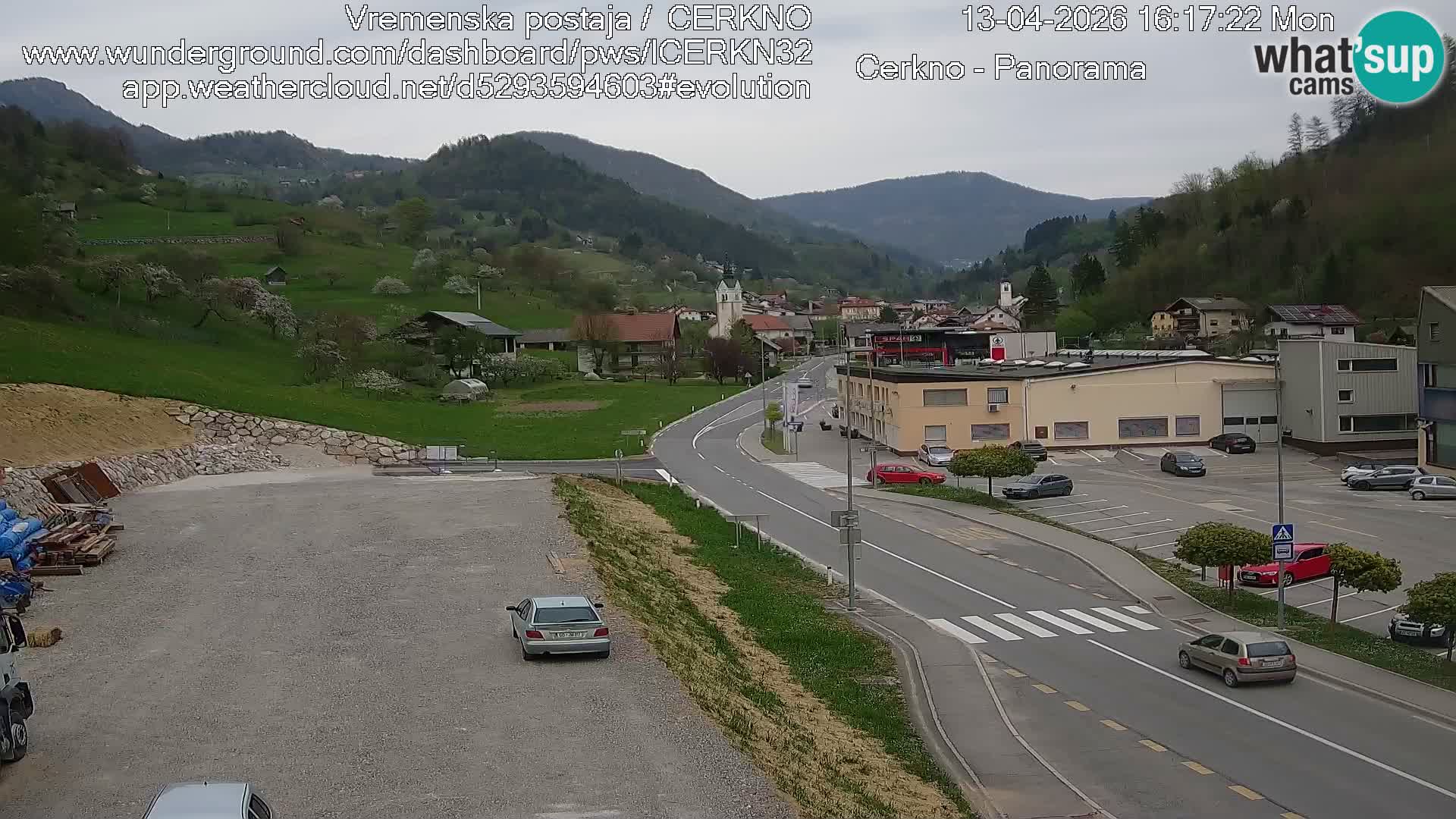 Cerkno ulaz u grad – Kamera uživo