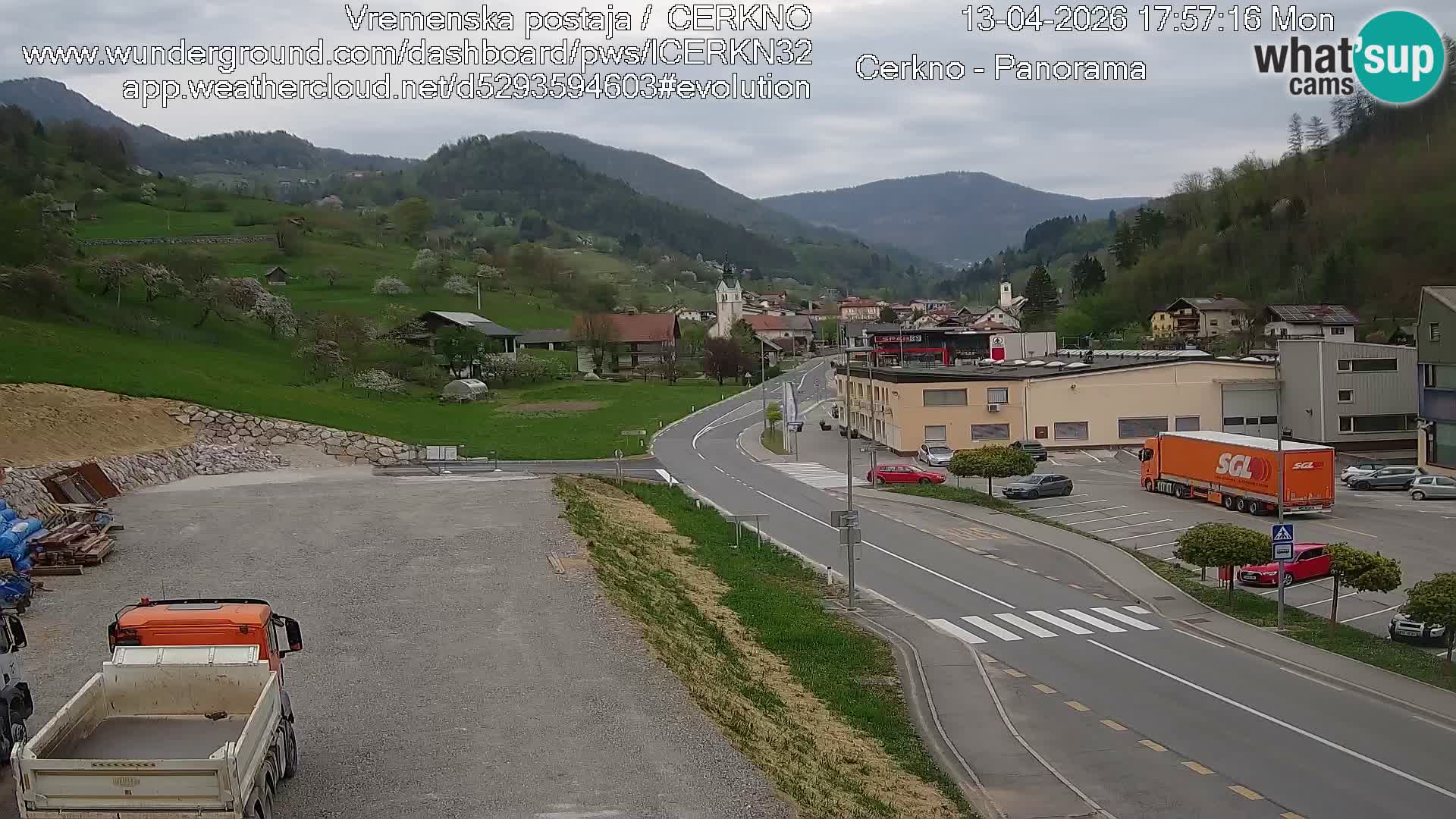 Cerkno ulaz u grad – Kamera uživo