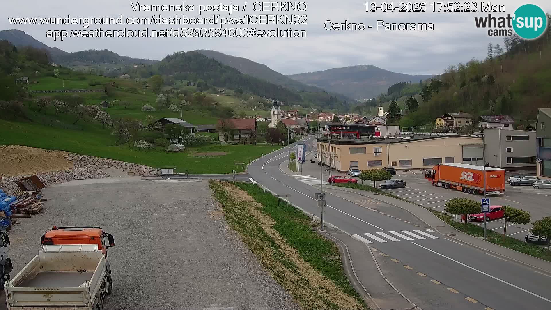 Cerkno ulaz u grad – Kamera uživo