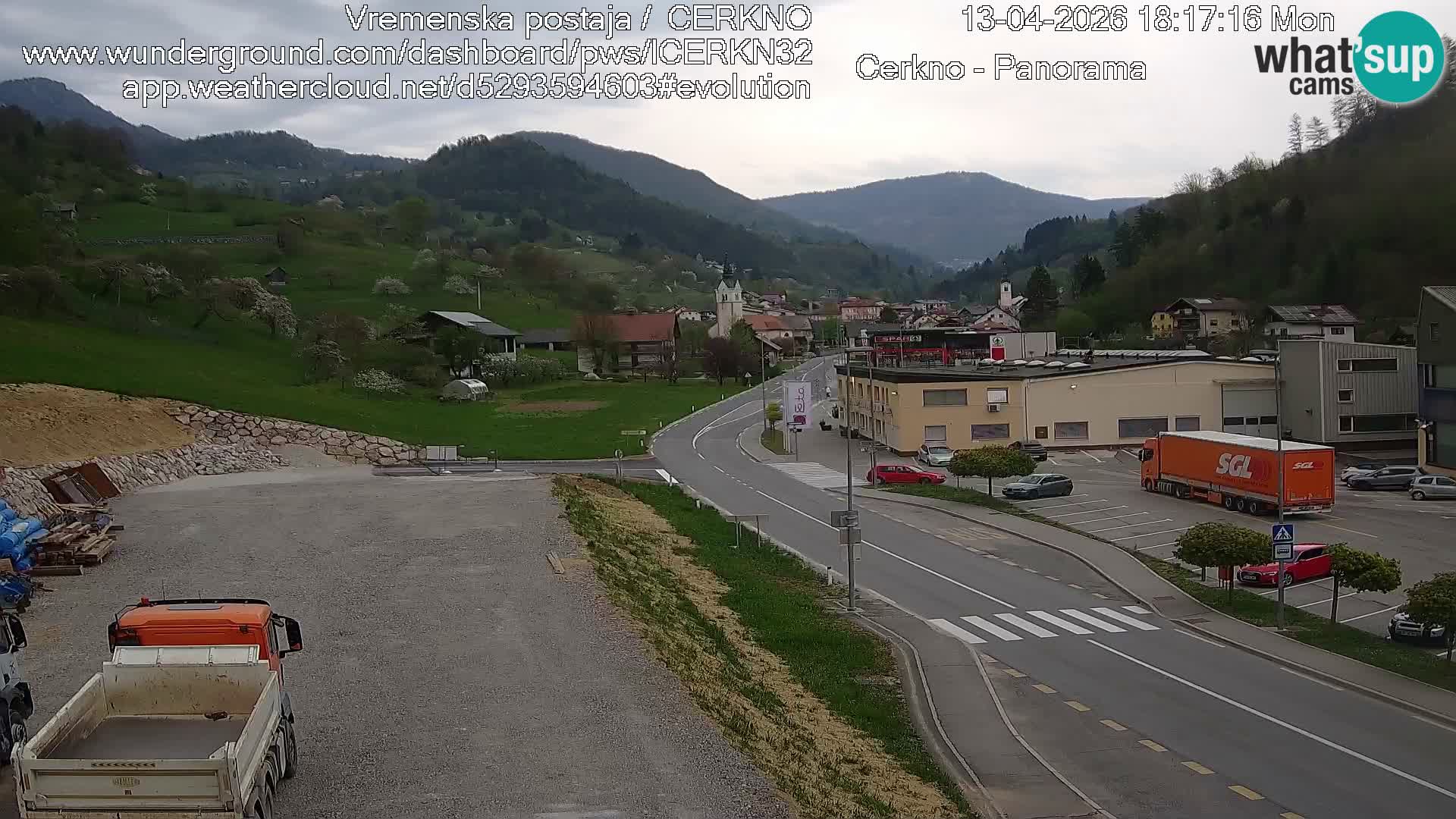 Cerkno ulaz u grad – Kamera uživo