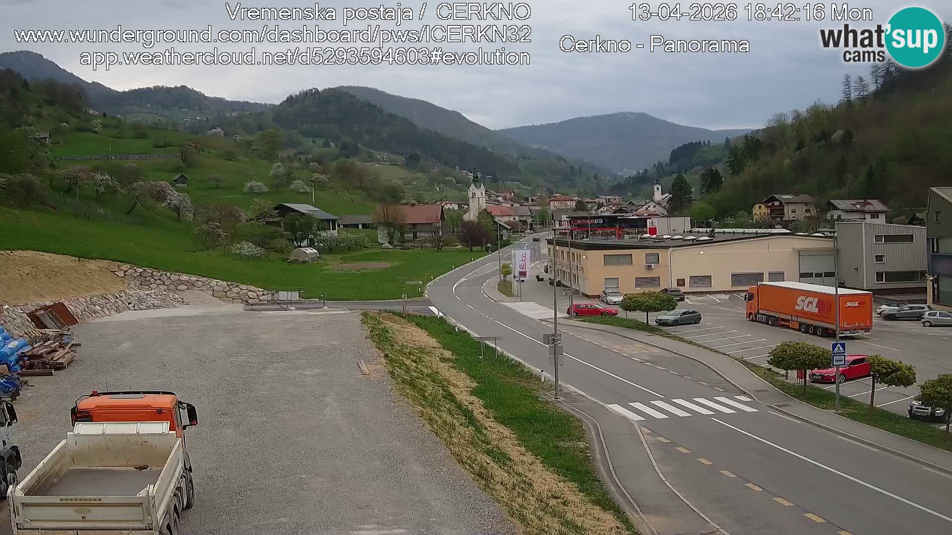 Cerkno ulaz u grad – Kamera uživo