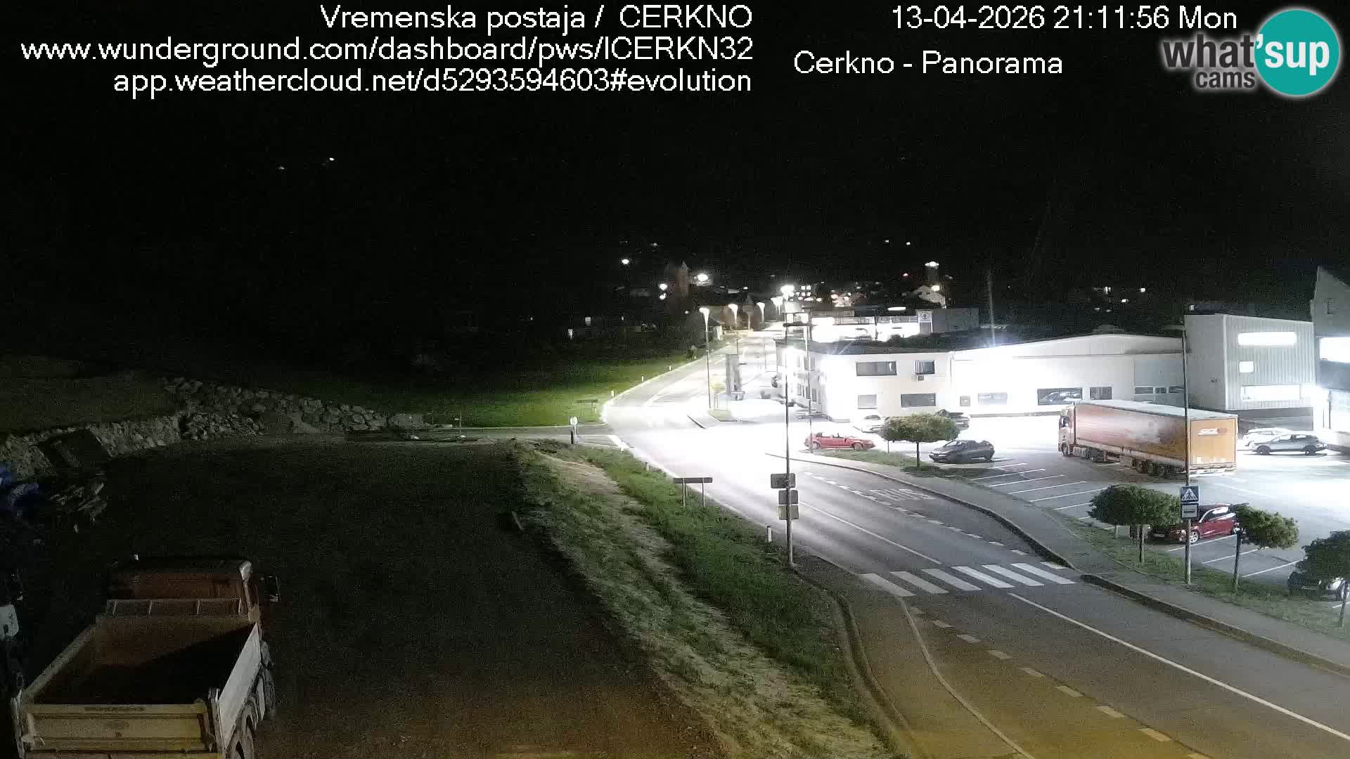 Cerkno entrada a la ciudad Webcam en vivo