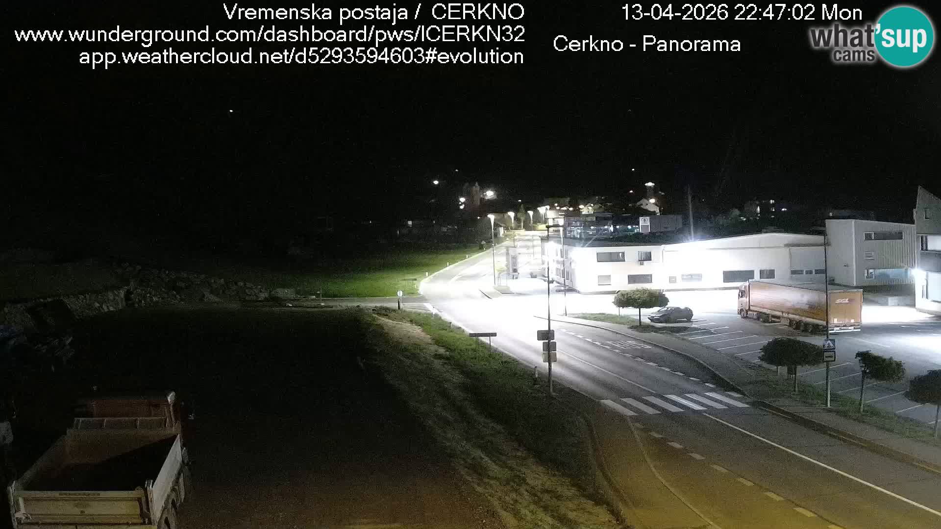 Cerkno entrada a la ciudad Webcam en vivo