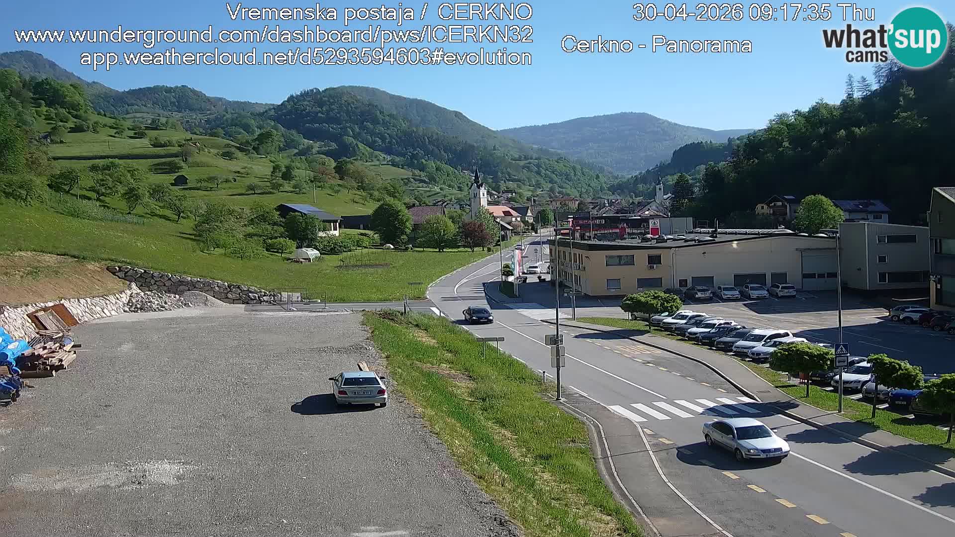 Cerkno Stadteingang Live-Webcam