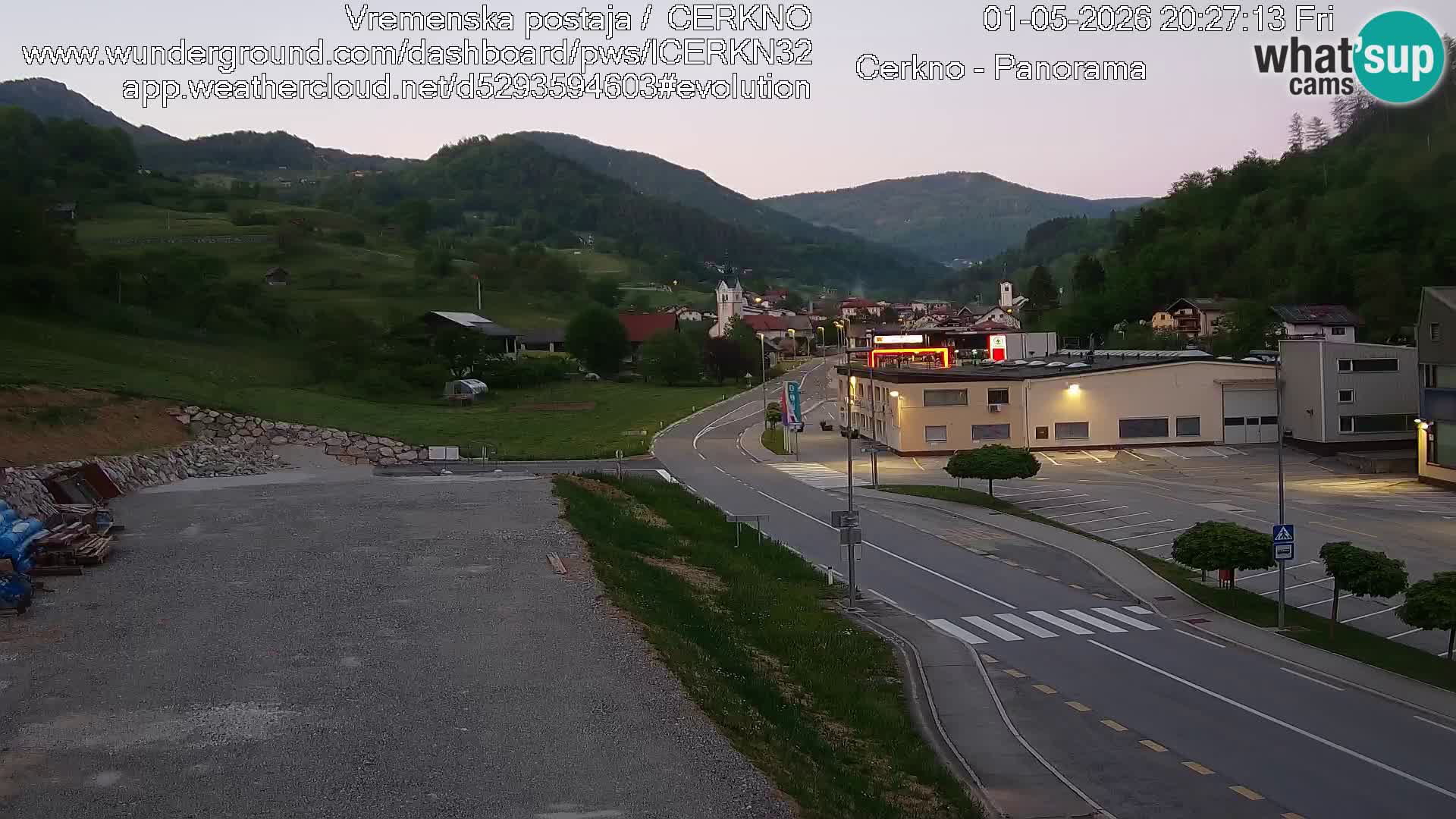 Cerkno ulaz u grad – Kamera uživo