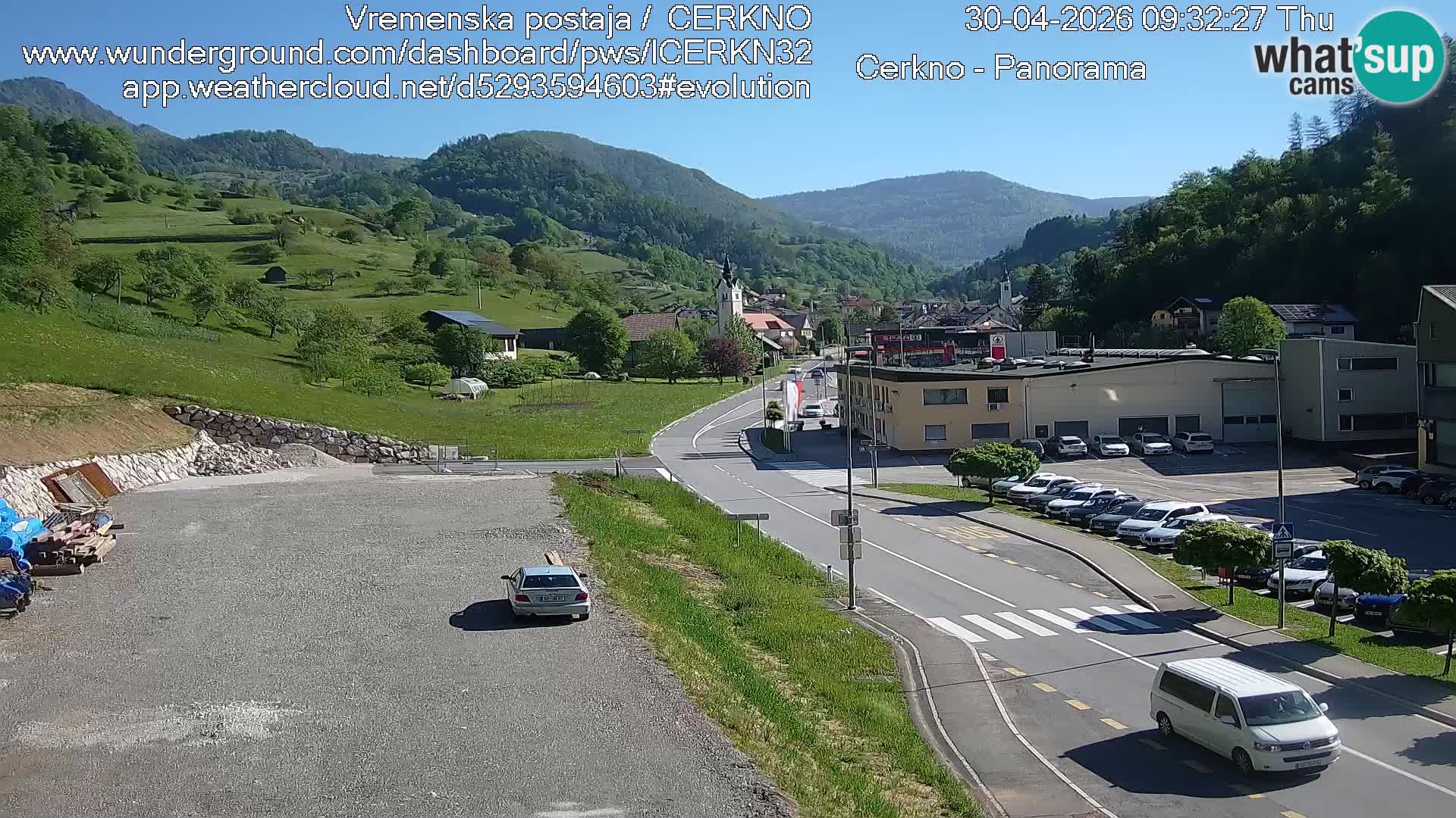 Cerkno Stadteingang Live-Webcam