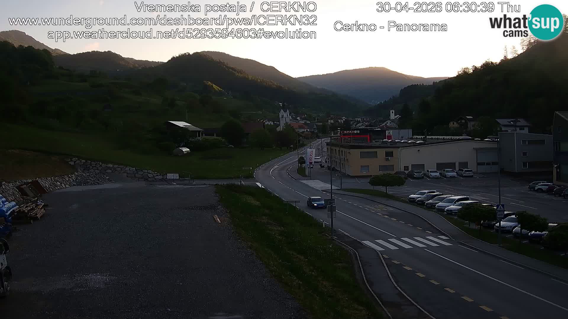 Cerkno Stadteingang Live-Webcam