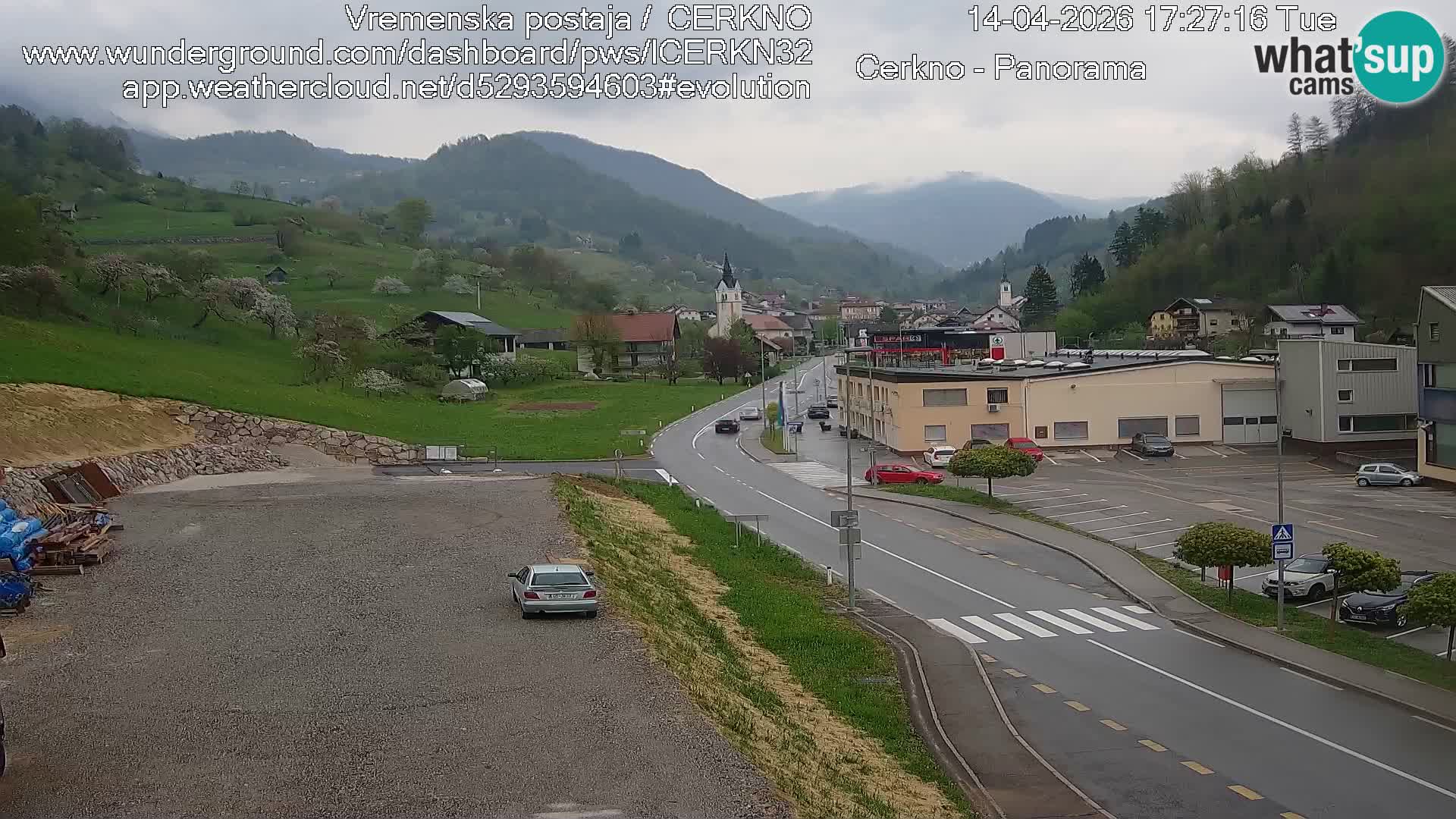 Cerkno Stadteingang Live-Webcam