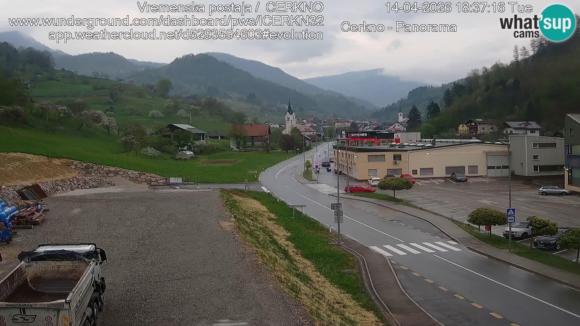Cerkno Stadteingang Live-Webcam