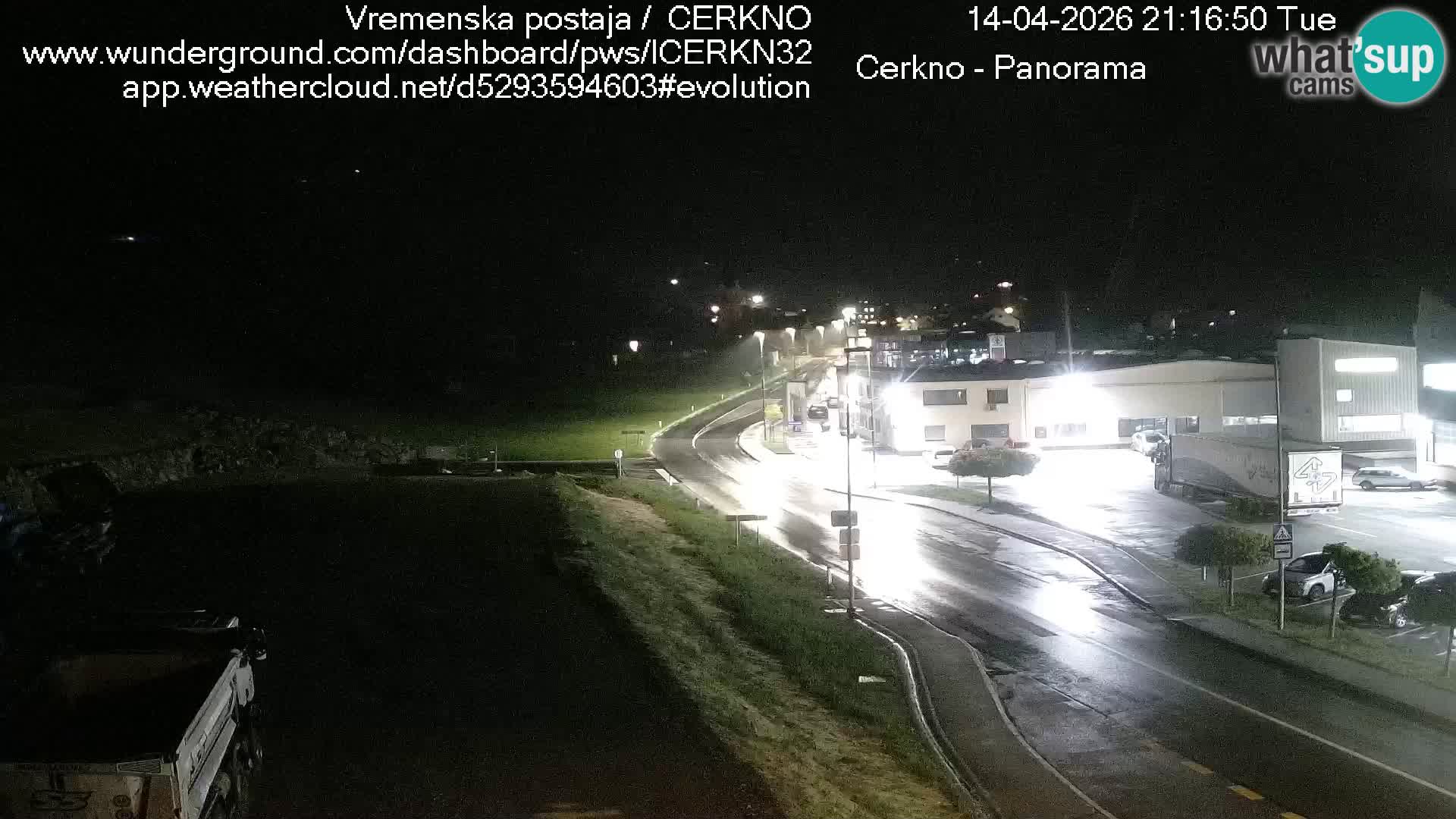 Webcam en direct – Entrée de la ville de Cerkno