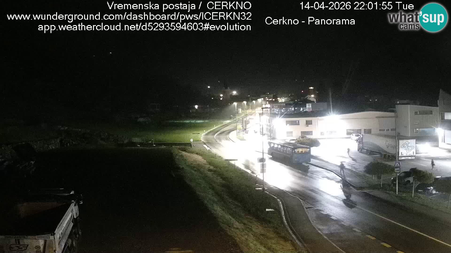Cerkno entrada a la ciudad Webcam en vivo