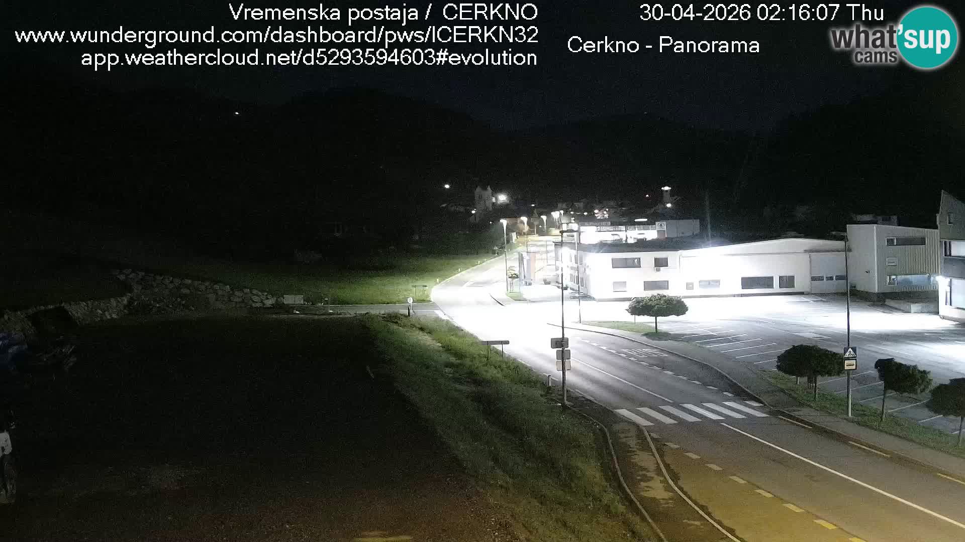 Cerkno city entrance Live Webcam