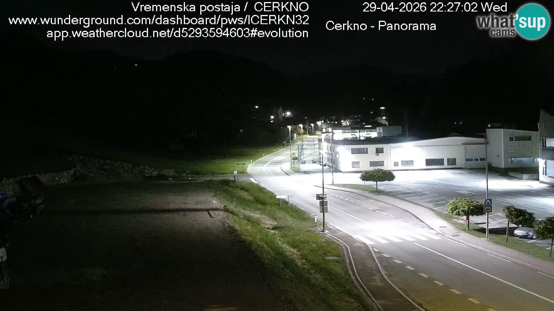 Cerkno city entrance Live Webcam