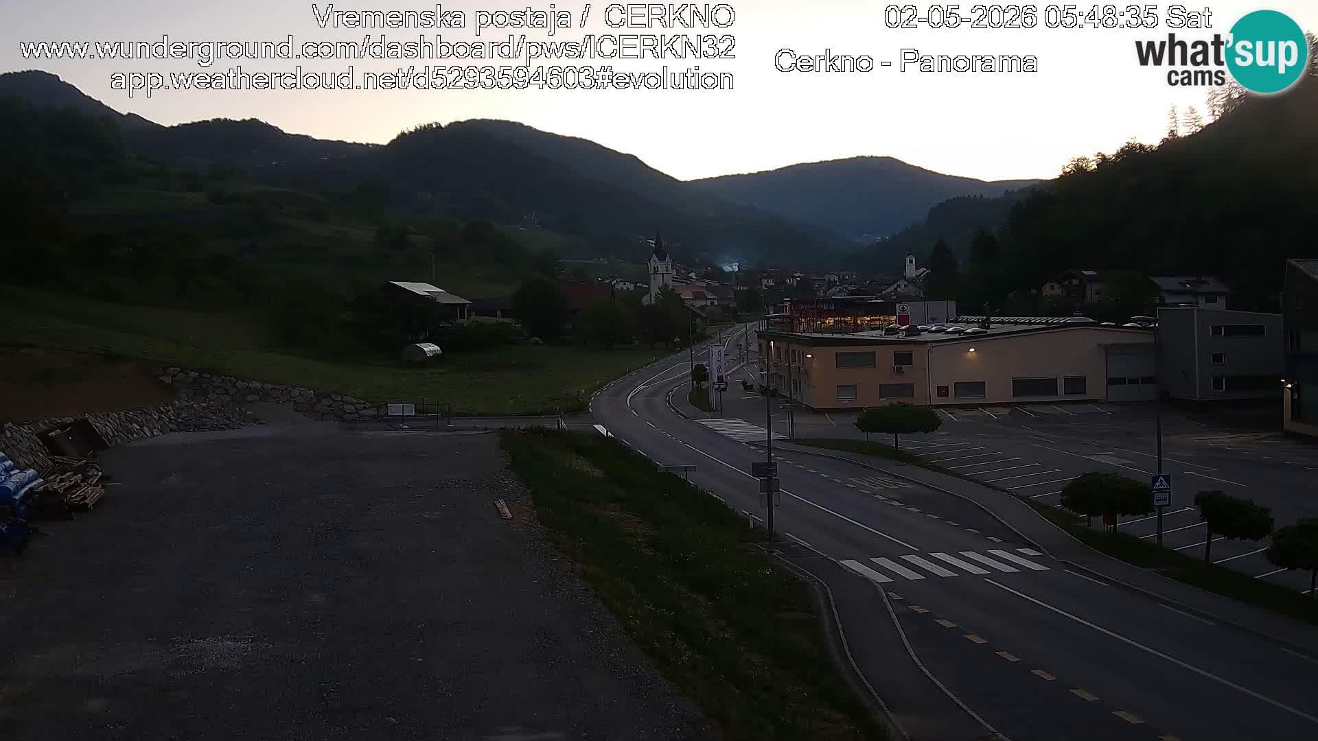 Cerkno Stadteingang Live-Webcam