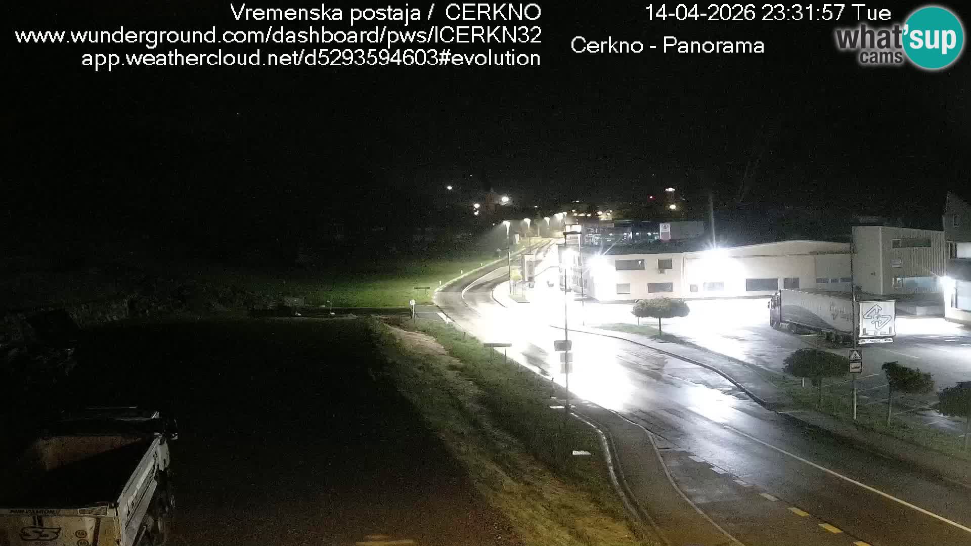 Webcam en direct – Entrée de la ville de Cerkno