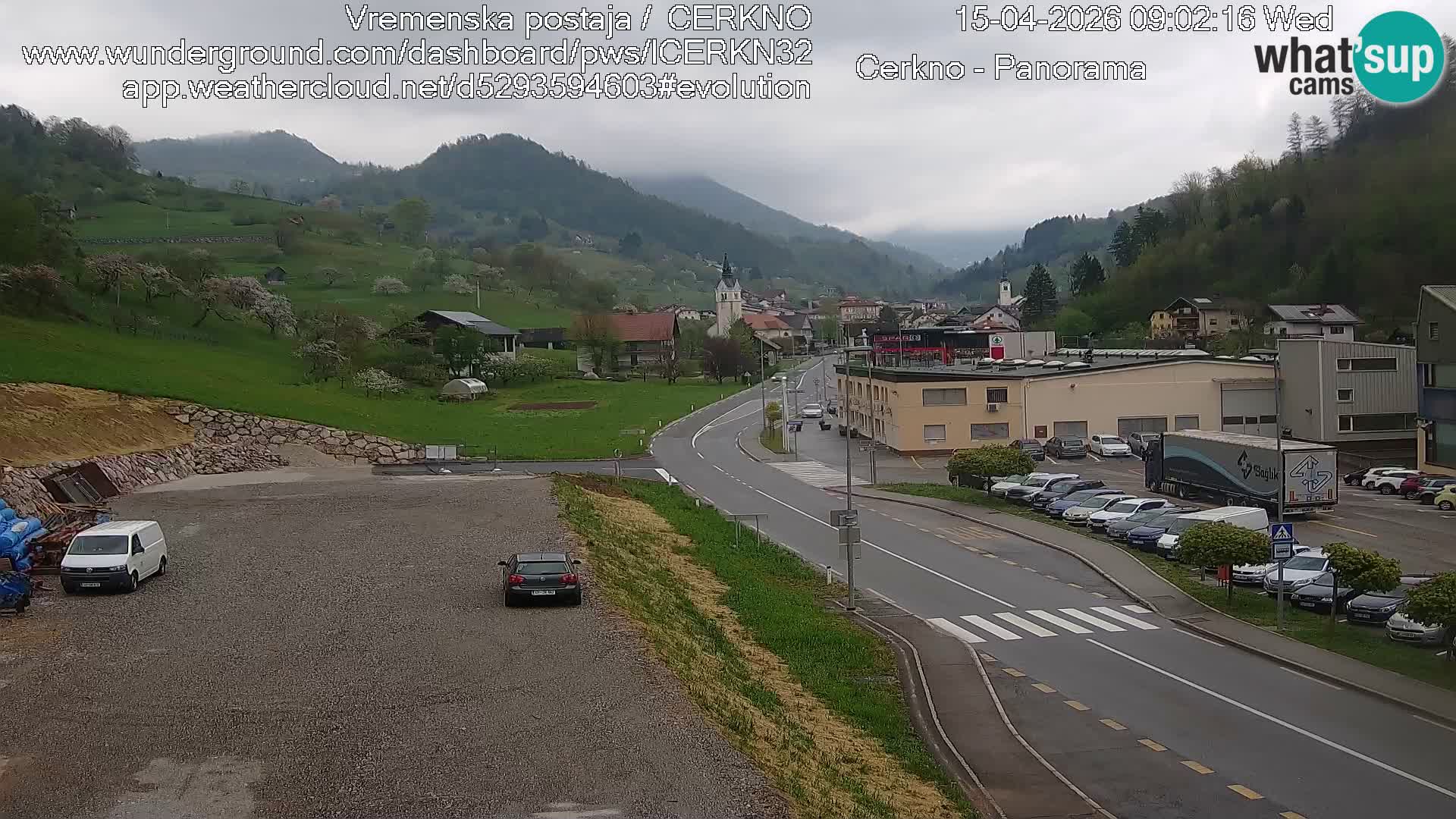 Cerkno ulaz u grad – Kamera uživo