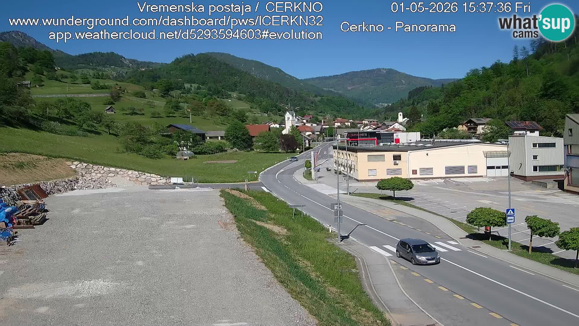 Cerkno ulaz u grad – Kamera uživo