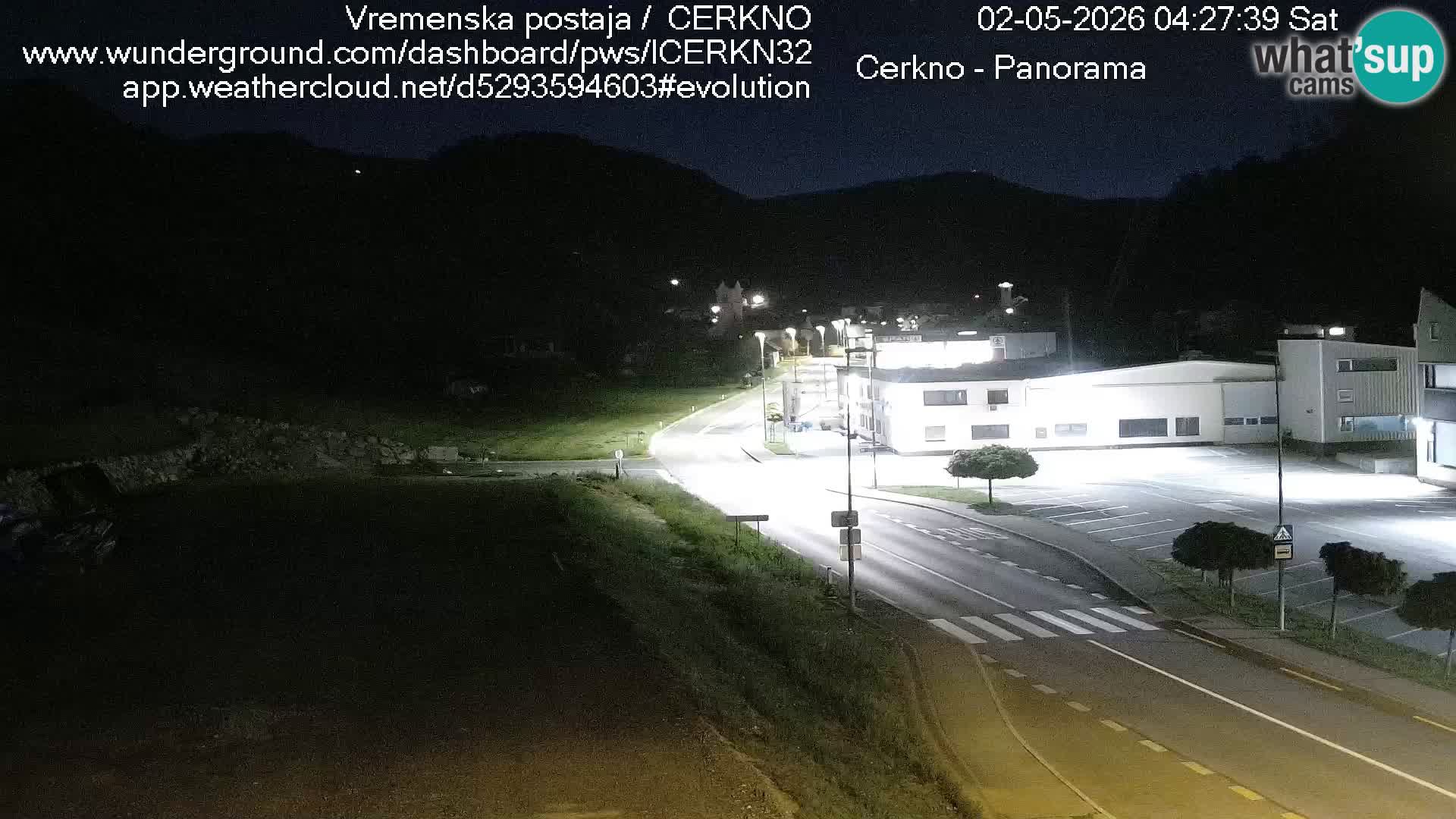 Cerkno entrada a la ciudad Webcam en vivo