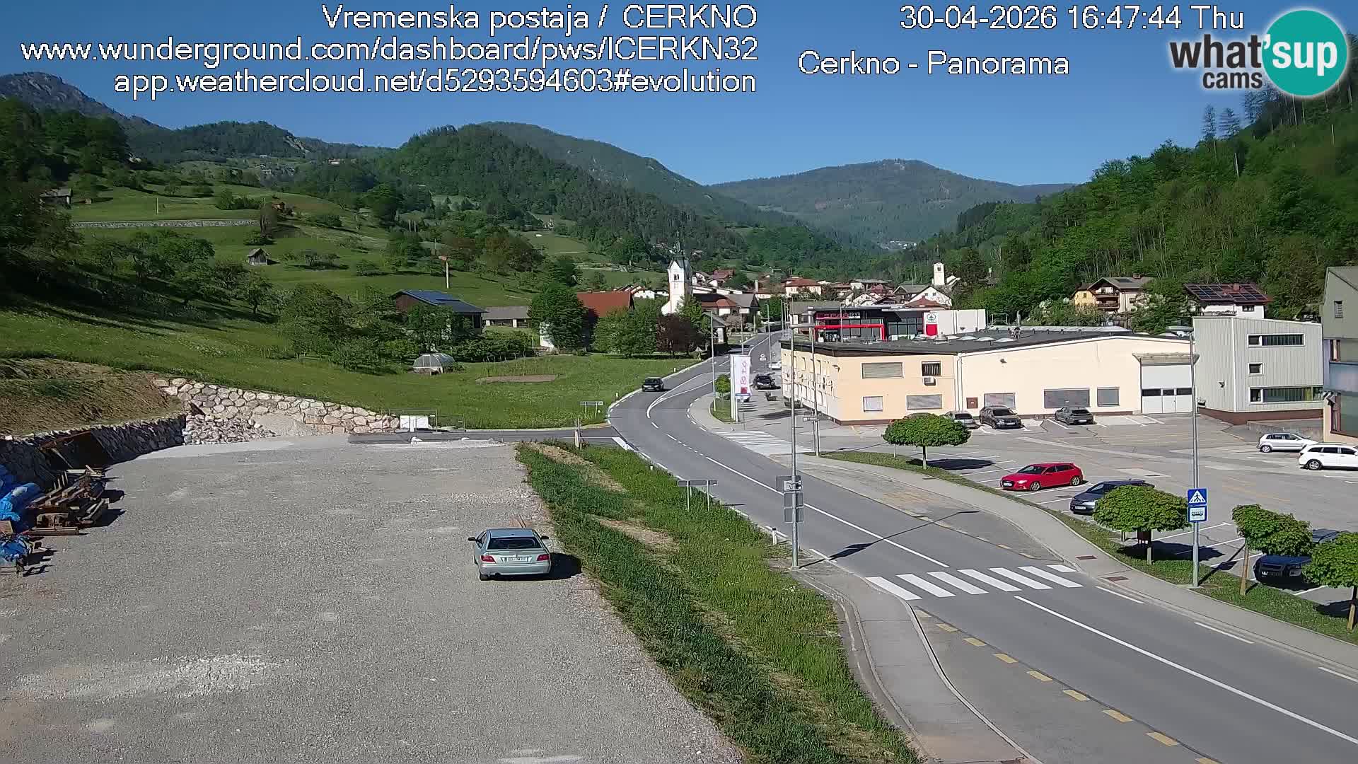 Cerkno ulaz u grad – Kamera uživo