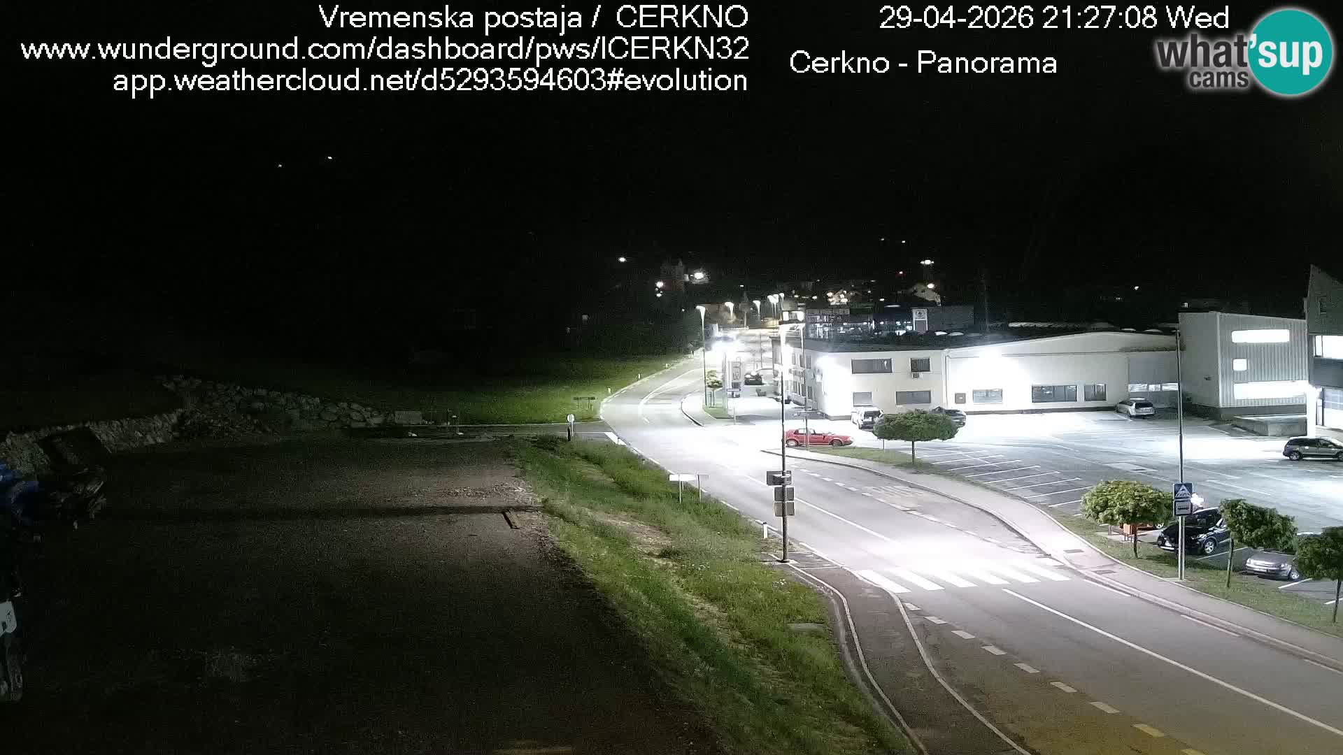 Cerkno entrada a la ciudad Webcam en vivo