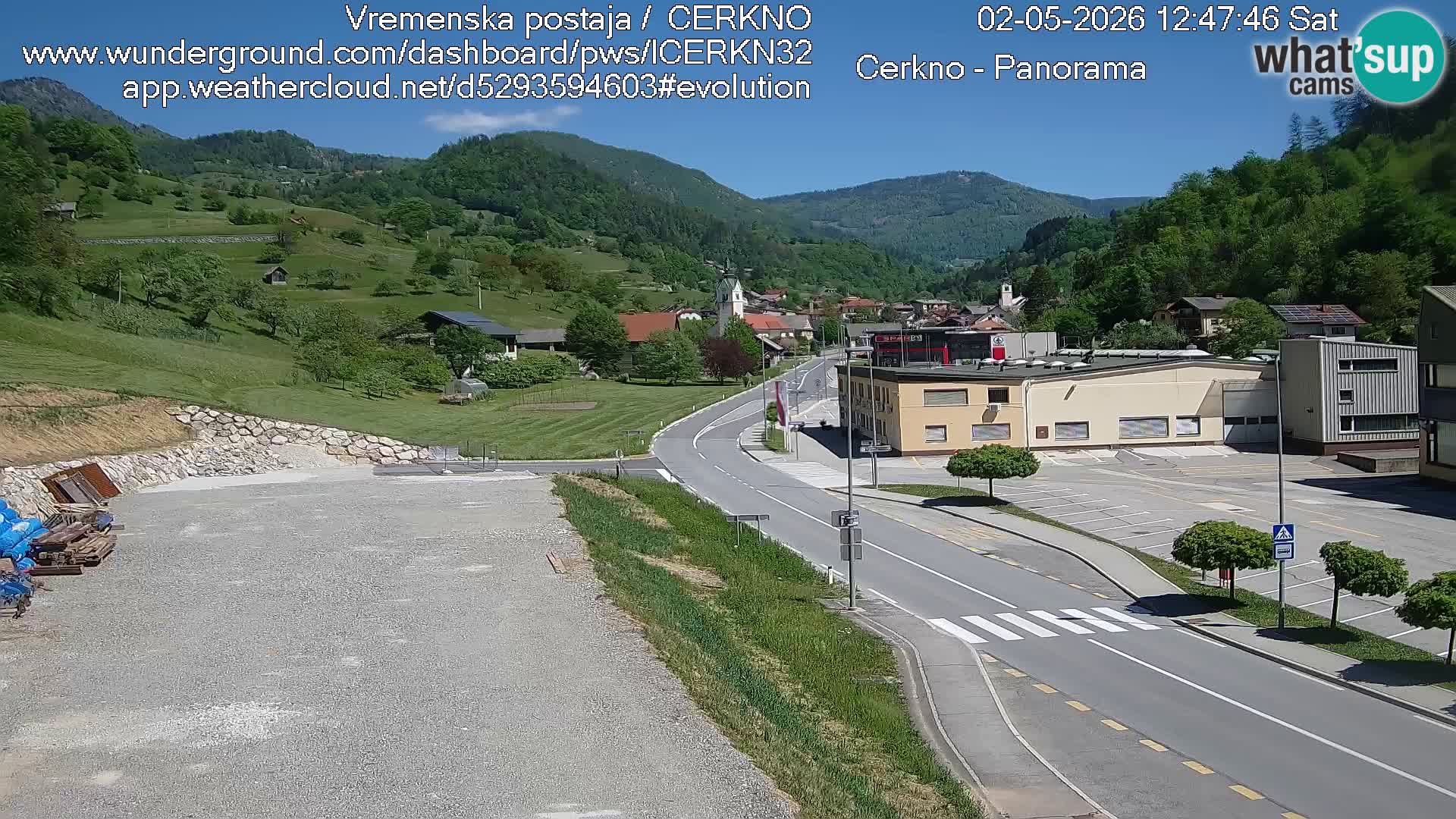 Cerkno Stadteingang Live-Webcam