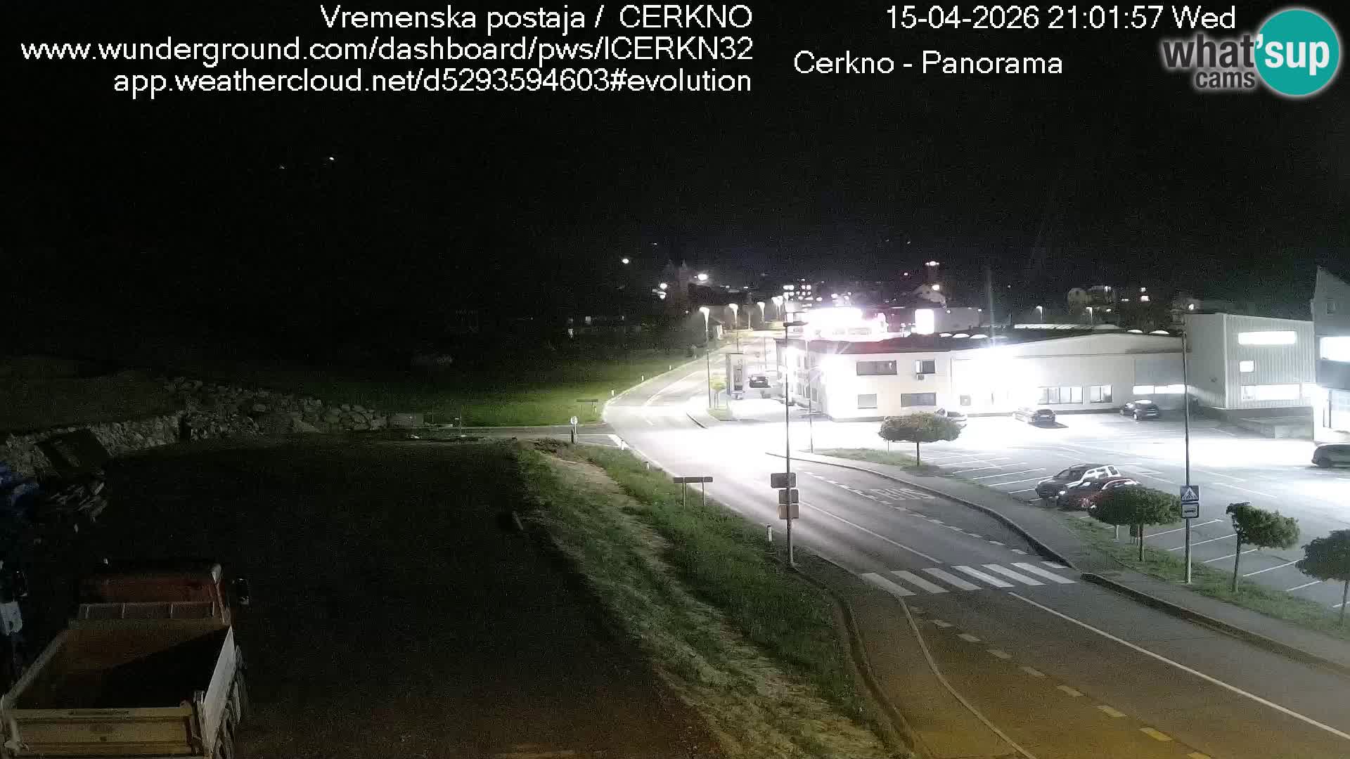 Webcam en direct – Entrée de la ville de Cerkno