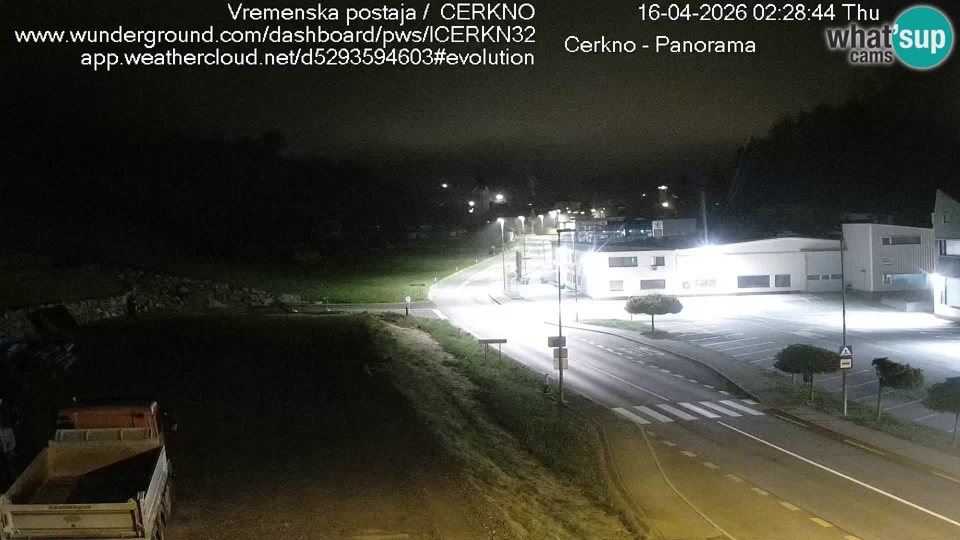 Webcam en direct – Entrée de la ville de Cerkno