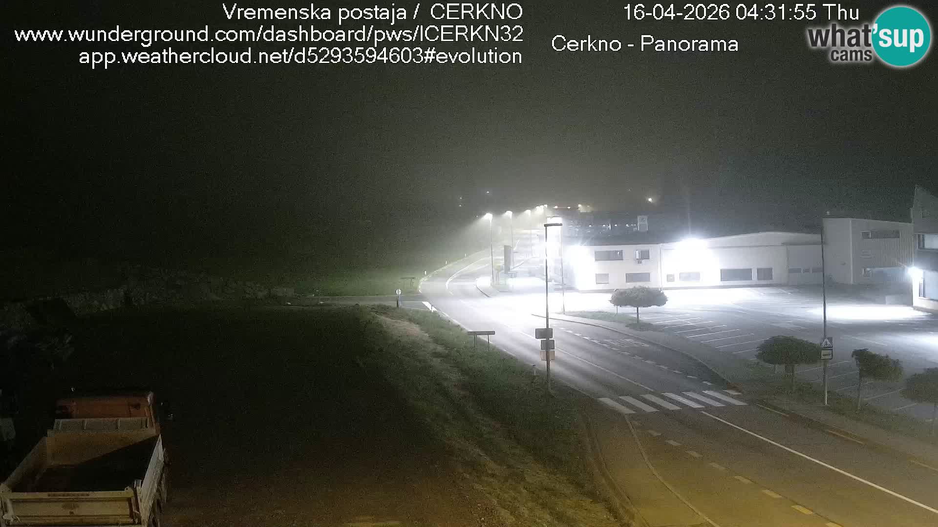 Webcam en direct – Entrée de la ville de Cerkno