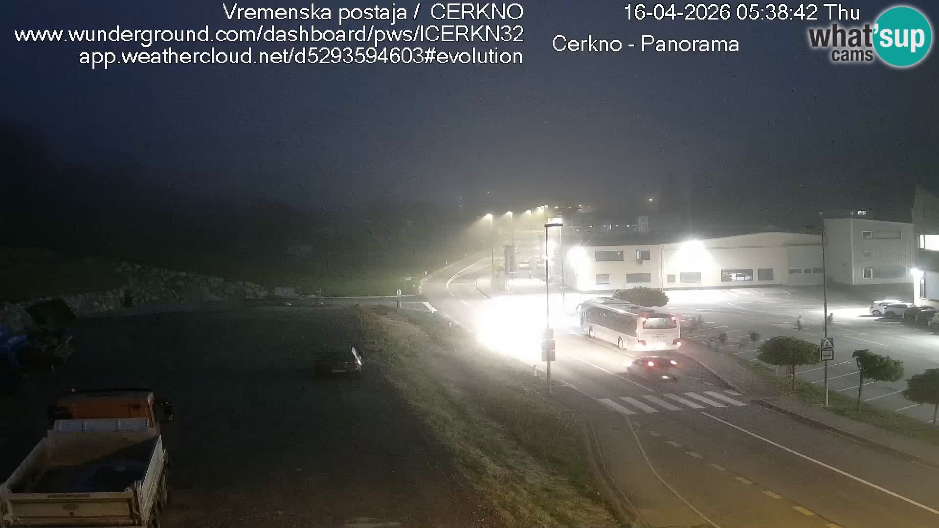 Webcam en direct – Entrée de la ville de Cerkno