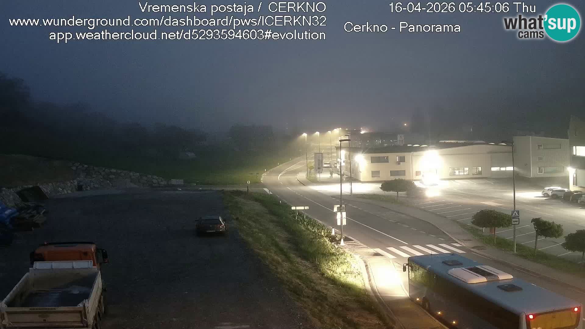 Cerkno entrada a la ciudad Webcam en vivo