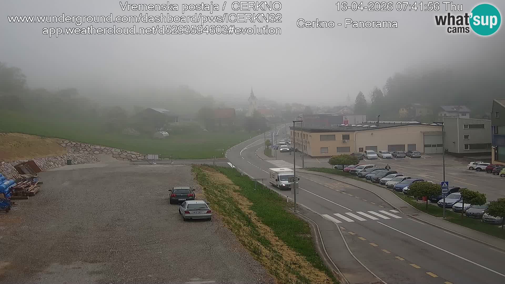 Cerkno entrada a la ciudad Webcam en vivo