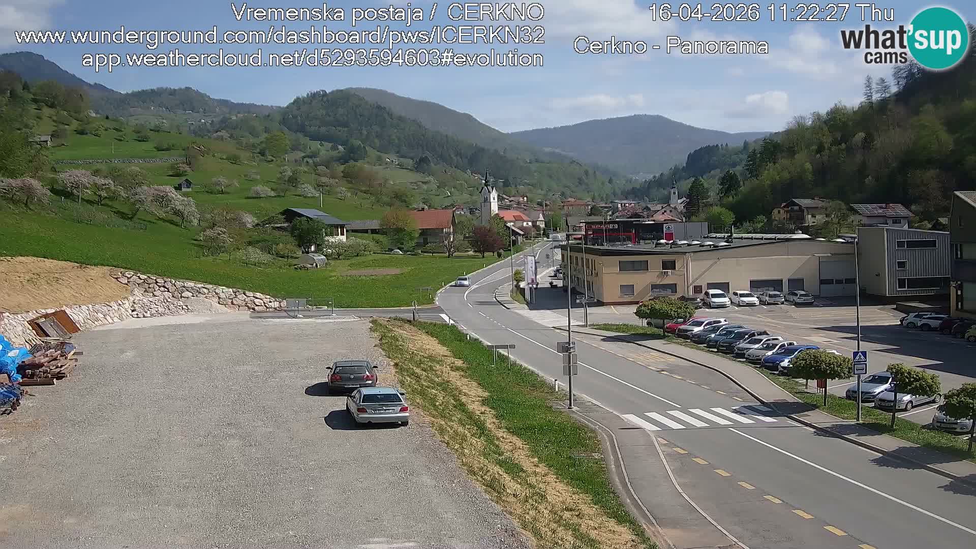 Webcam Ingresso Città di Cerkno