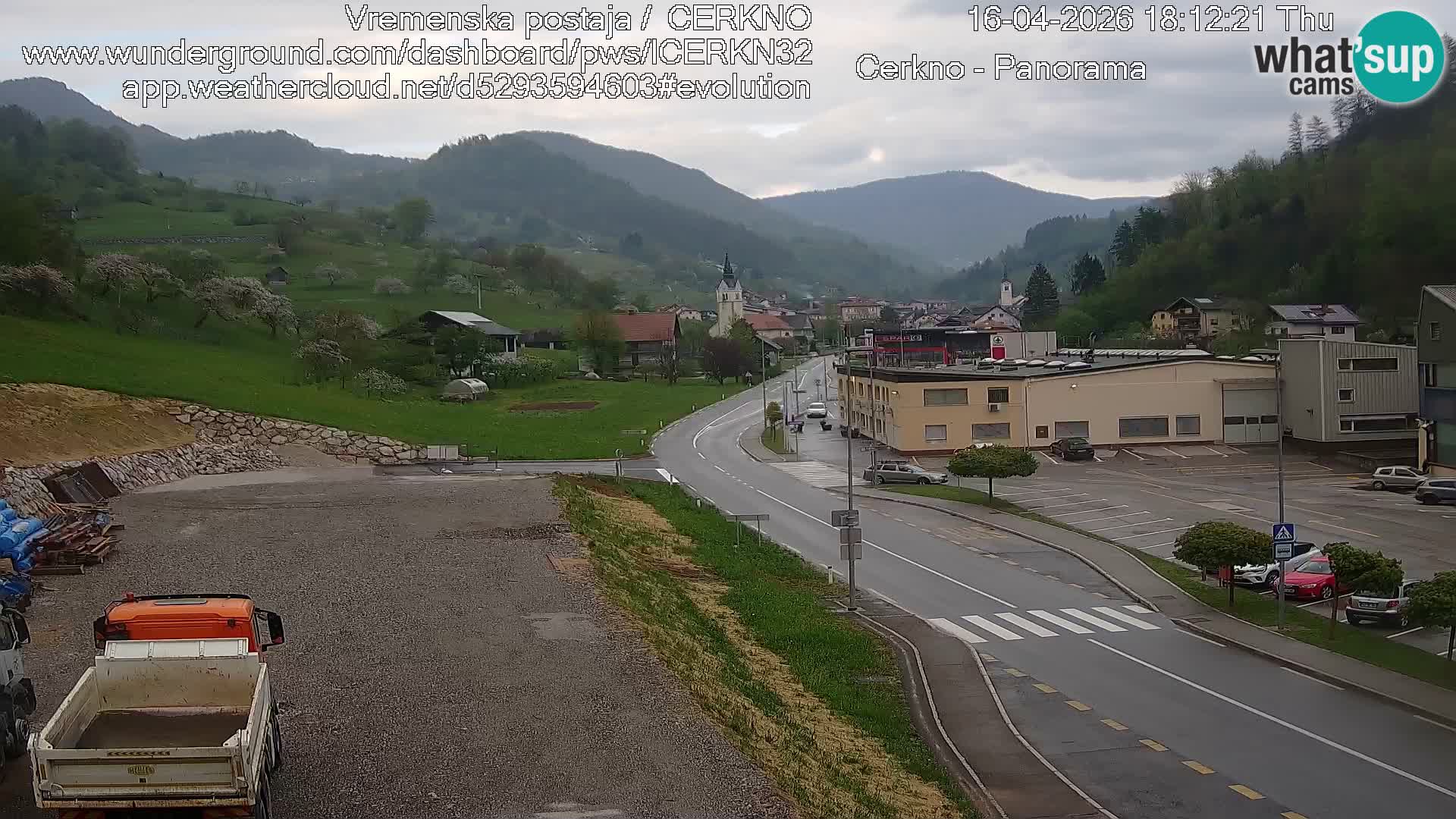 Cerkno ulaz u grad – Kamera uživo