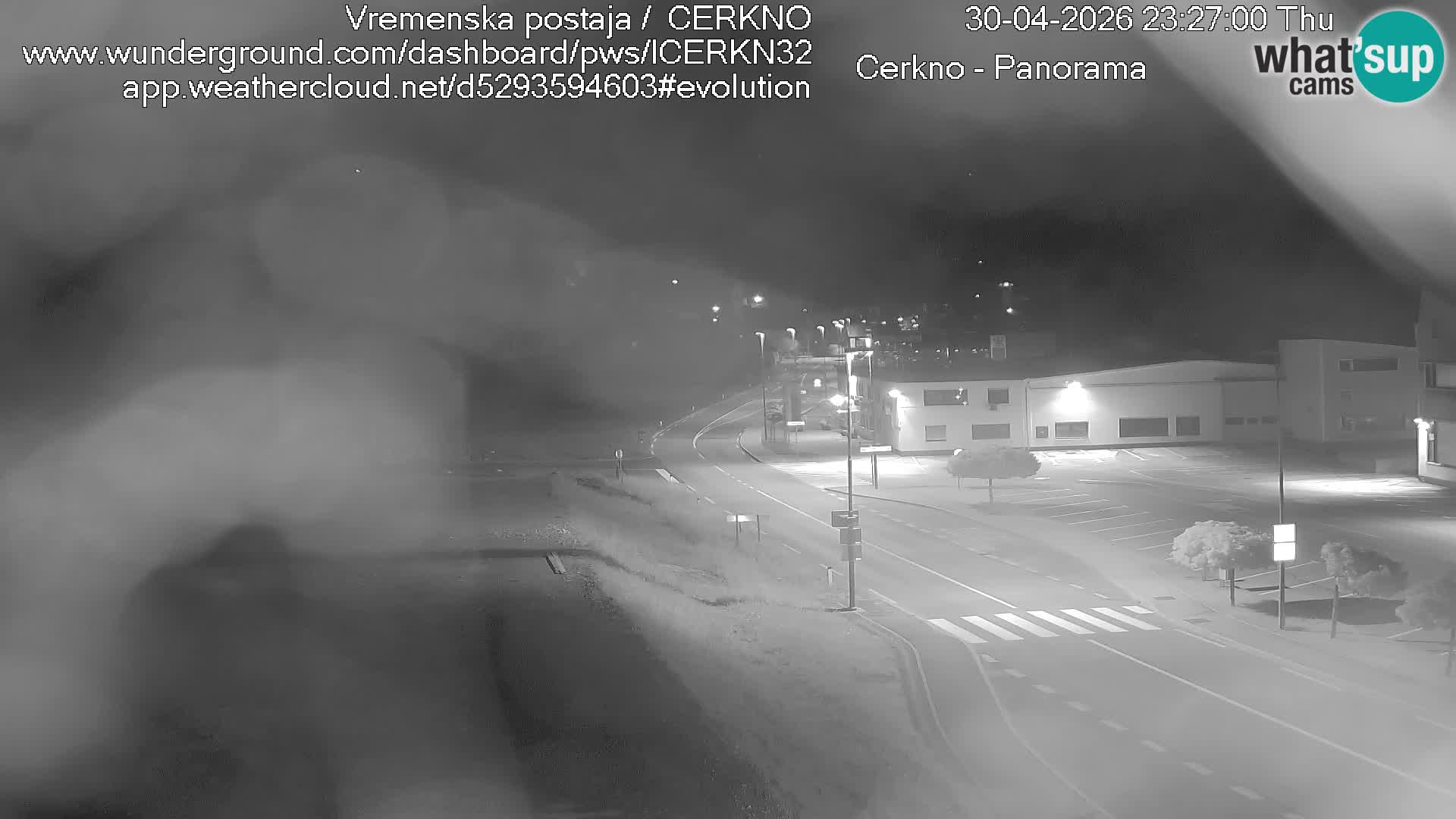 Webcam en direct – Entrée de la ville de Cerkno