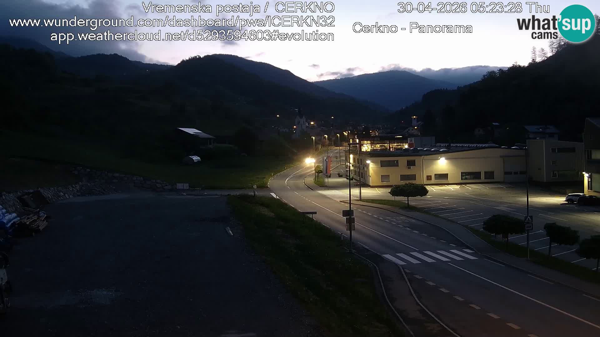 Cerkno ulaz u grad – Kamera uživo