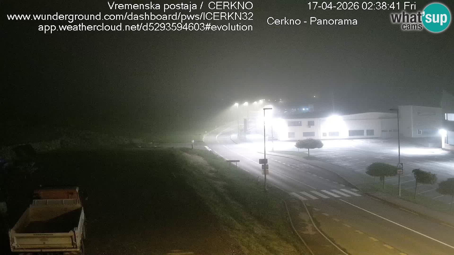 Webcam en direct – Entrée de la ville de Cerkno
