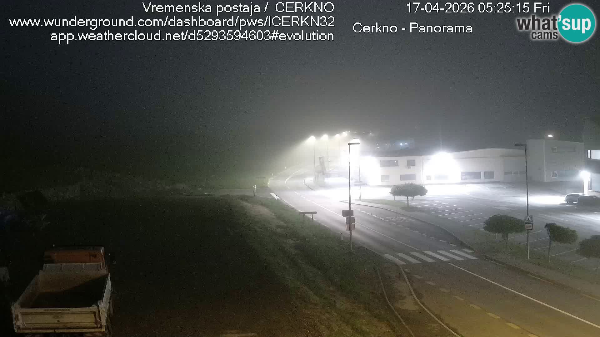 Webcam en direct – Entrée de la ville de Cerkno