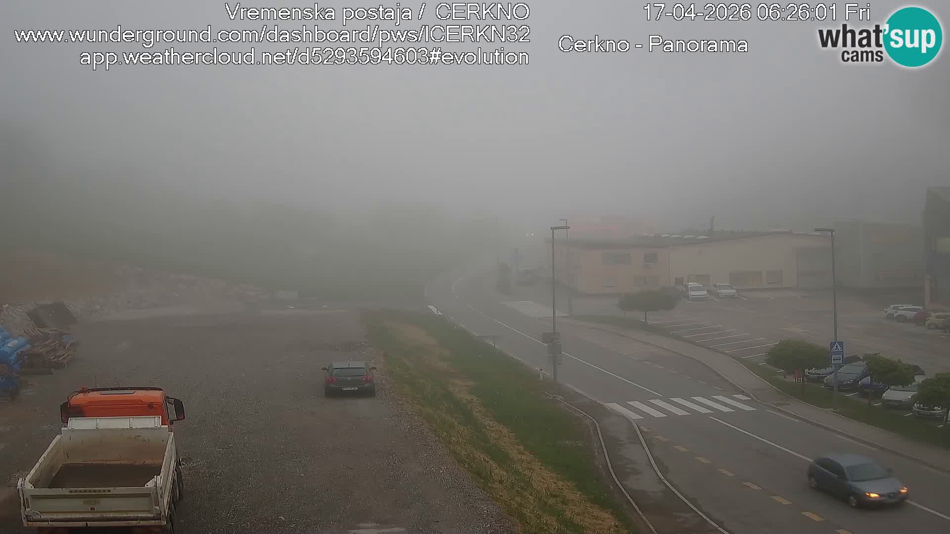Cerkno city entrance Live Webcam