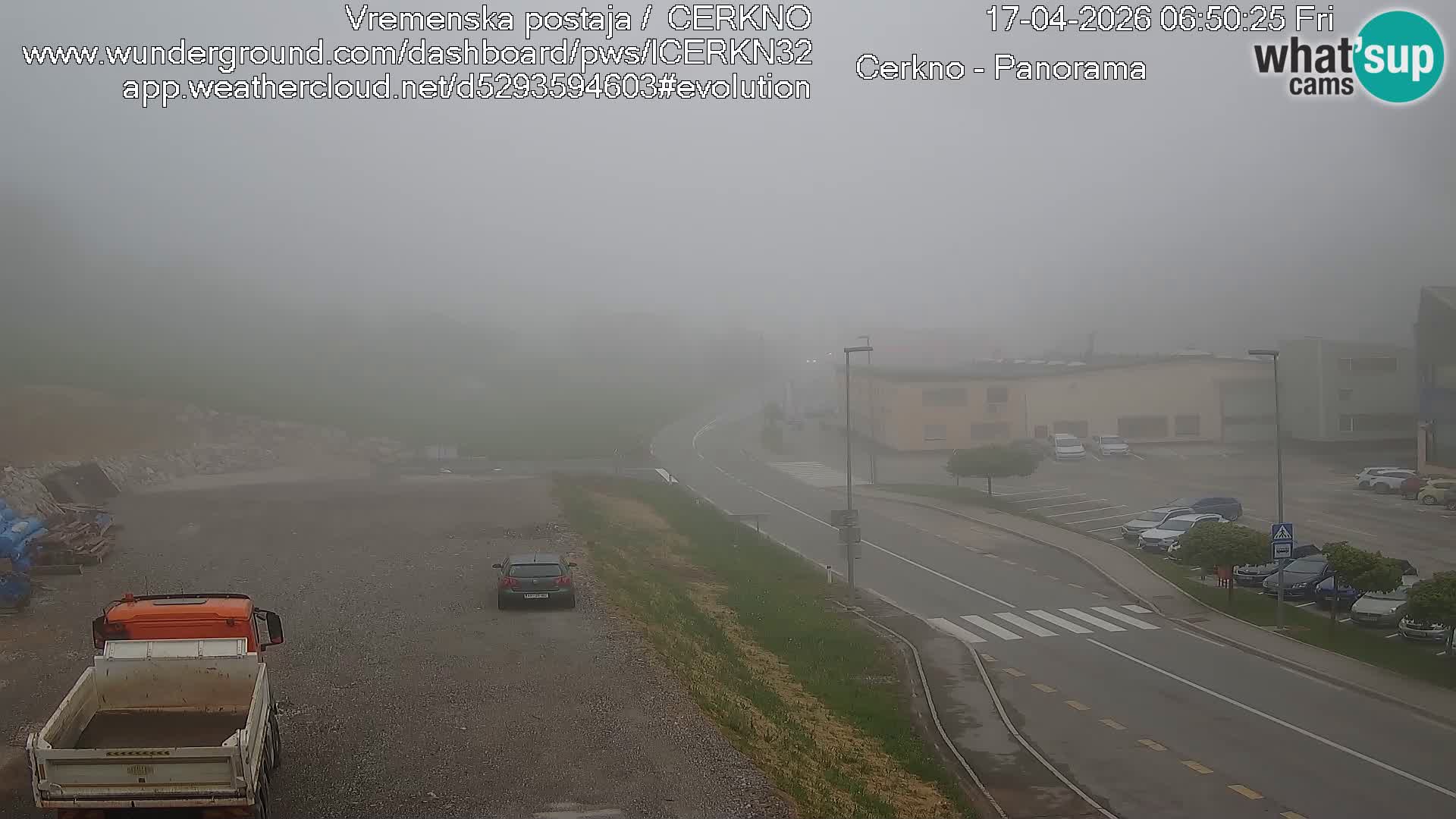 Webcam en direct – Entrée de la ville de Cerkno